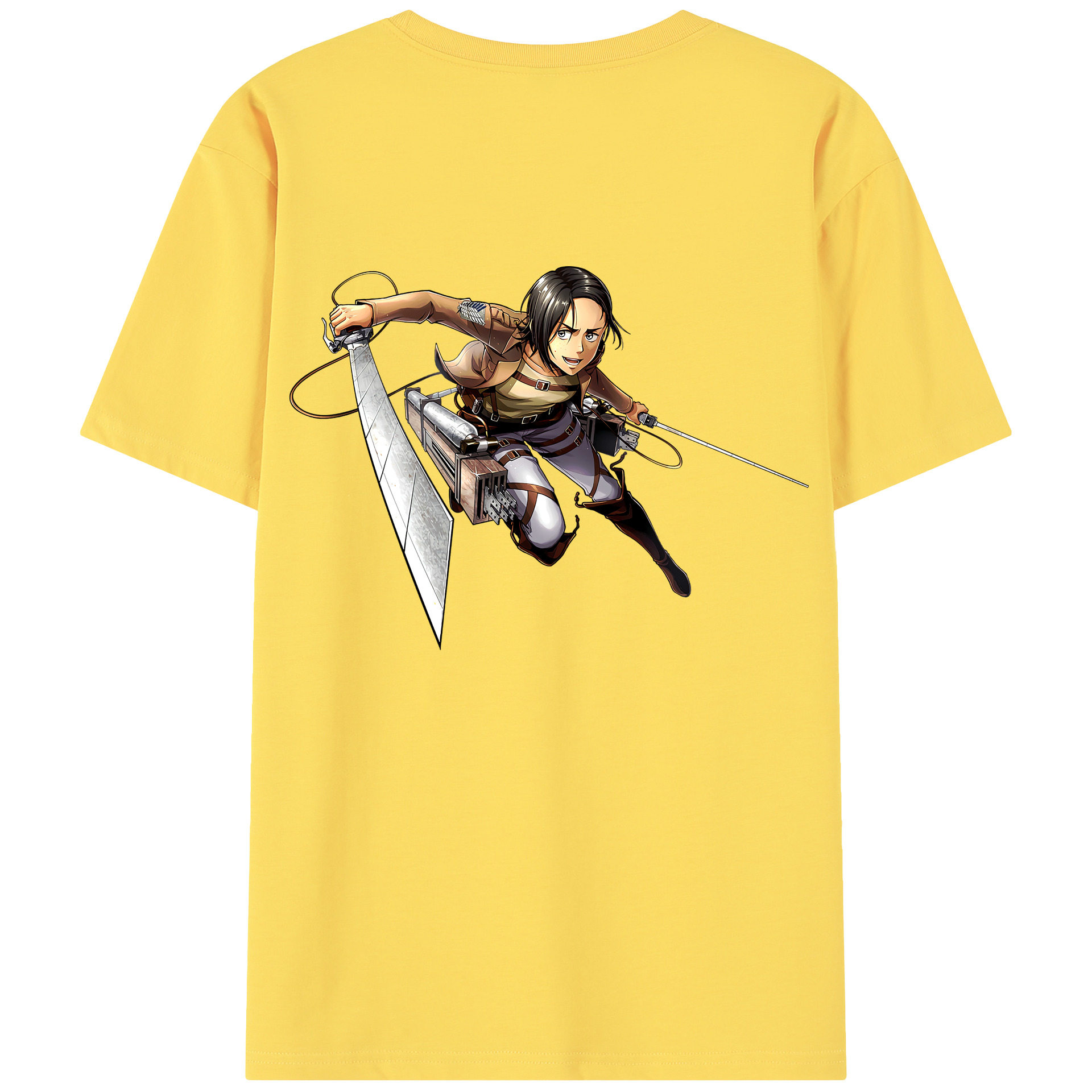 （画像用） 進撃の巨人 Attack on Titan 綿100％半袖Tシャツ（背面プリント）
