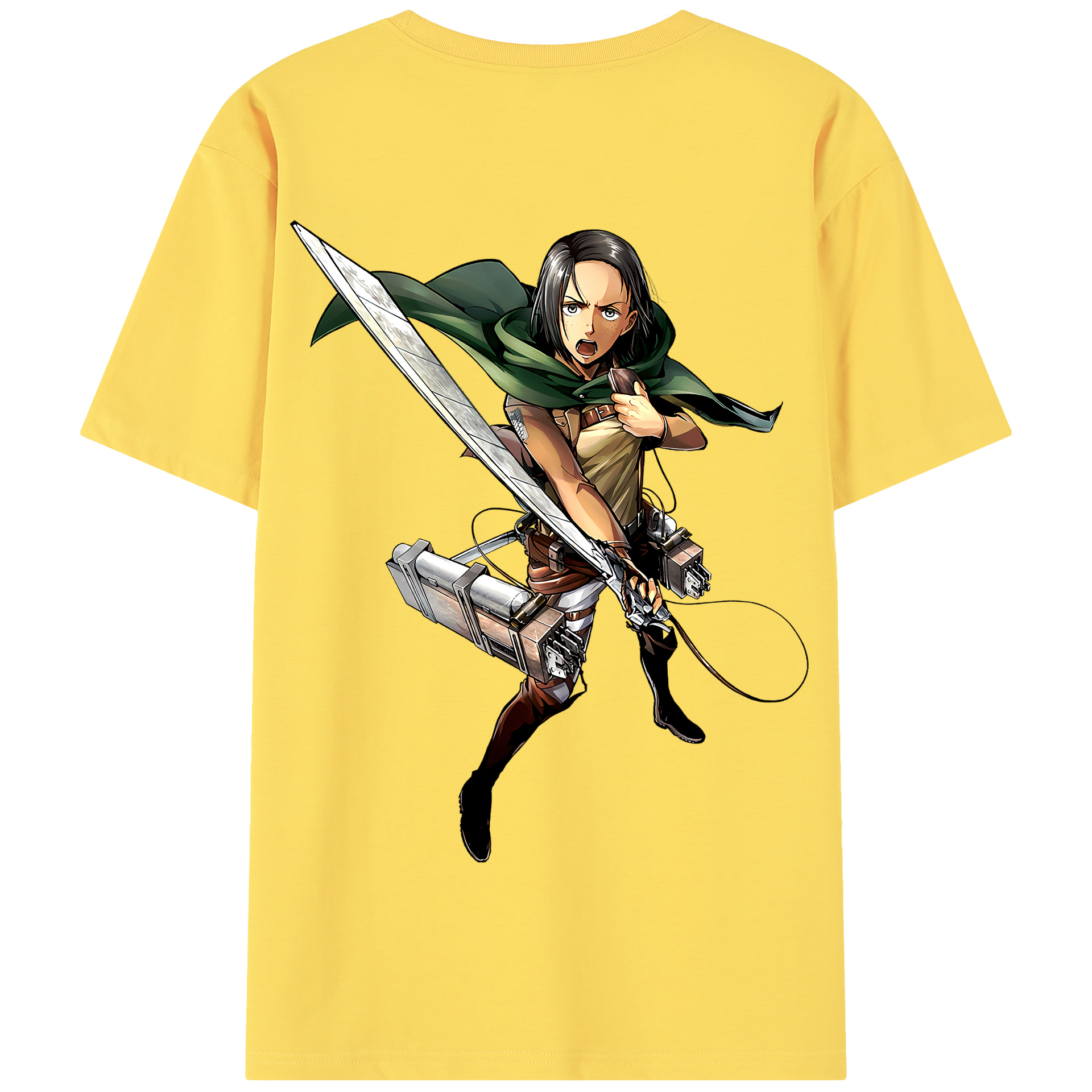 （画像用） 進撃の巨人 Attack on Titan 綿100％半袖Tシャツ（背面プリント）