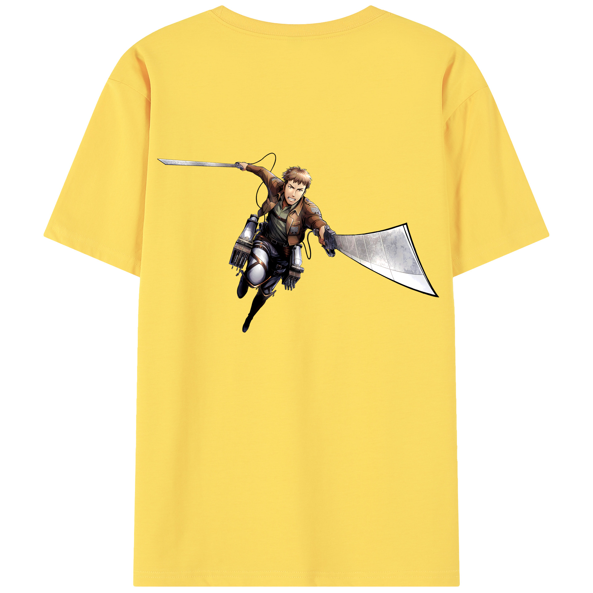 （画像用） 進撃の巨人 Attack on Titan 綿100％半袖Tシャツ（背面プリント）