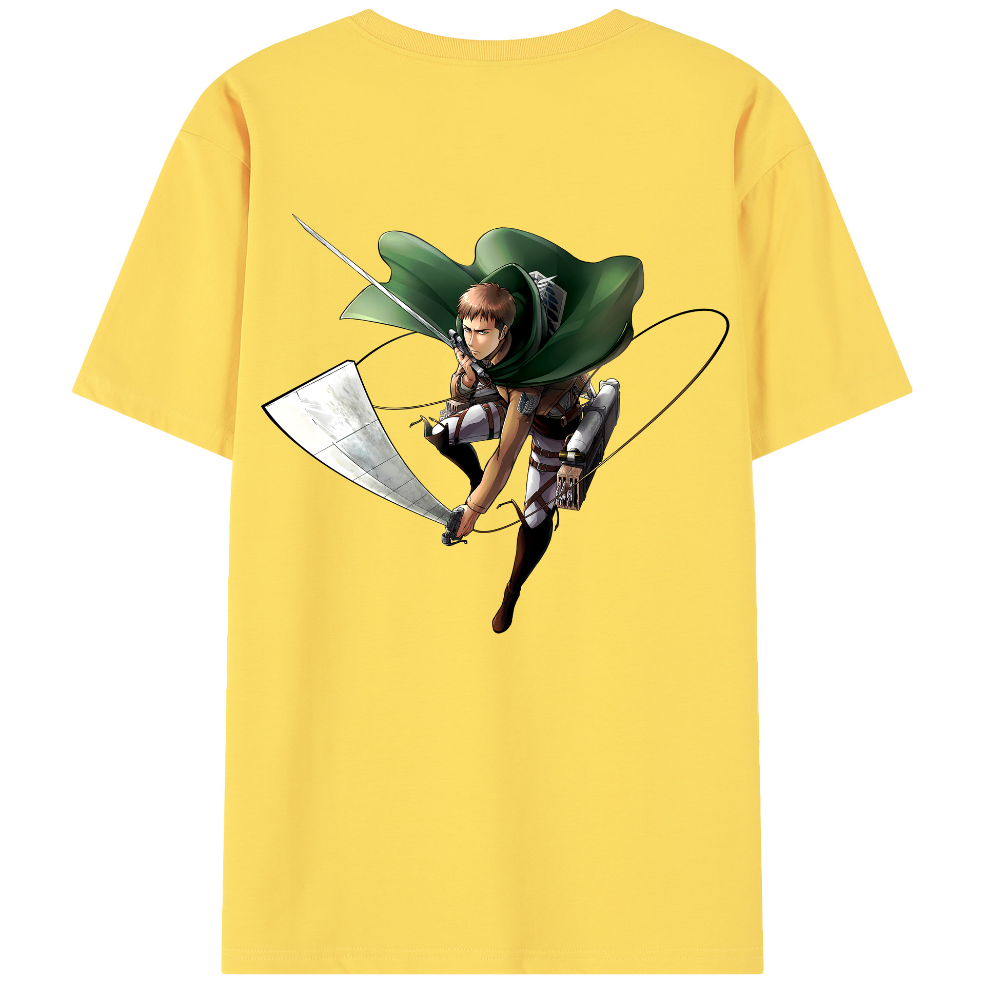 （画像用） 進撃の巨人 Attack on Titan 綿100％半袖Tシャツ（背面プリント）