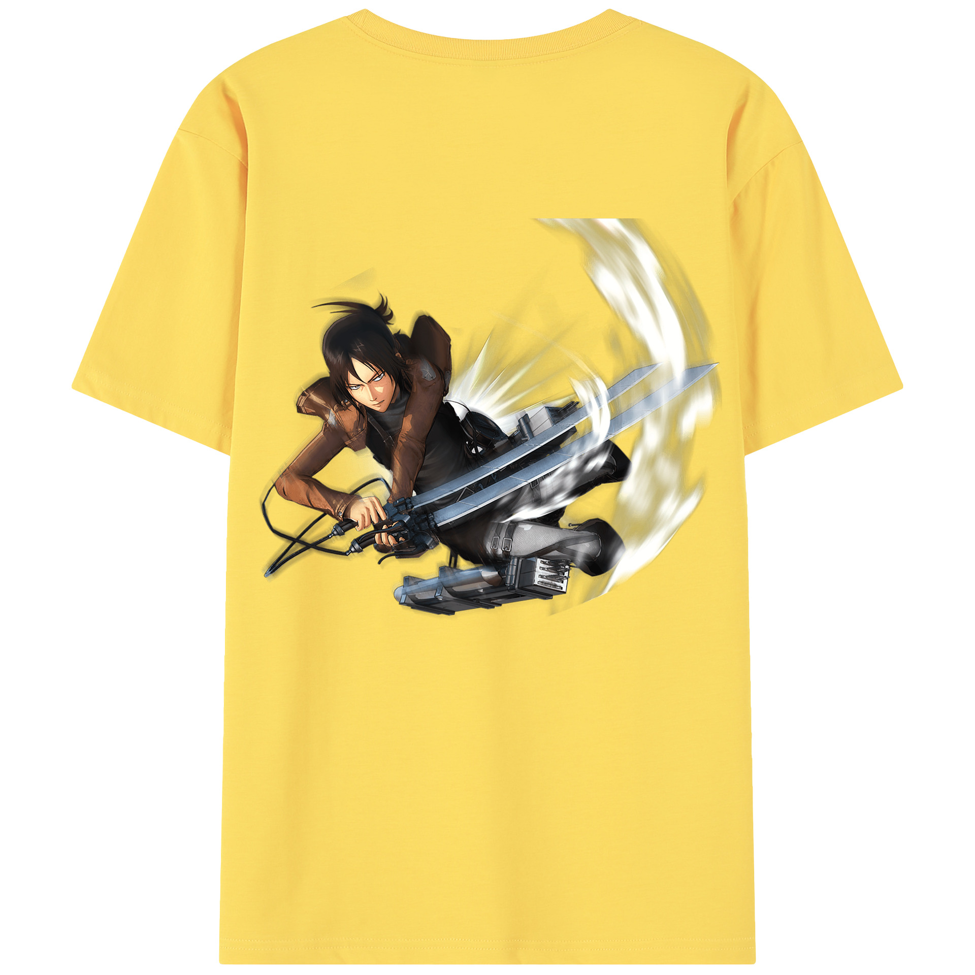 （画像用） 進撃の巨人 Attack on Titan 綿100％半袖Tシャツ（背面プリント）