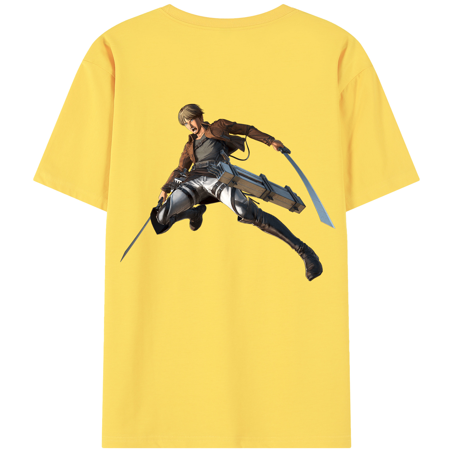 （画像用） 進撃の巨人 Attack on Titan 綿100％半袖Tシャツ（背面プリント）