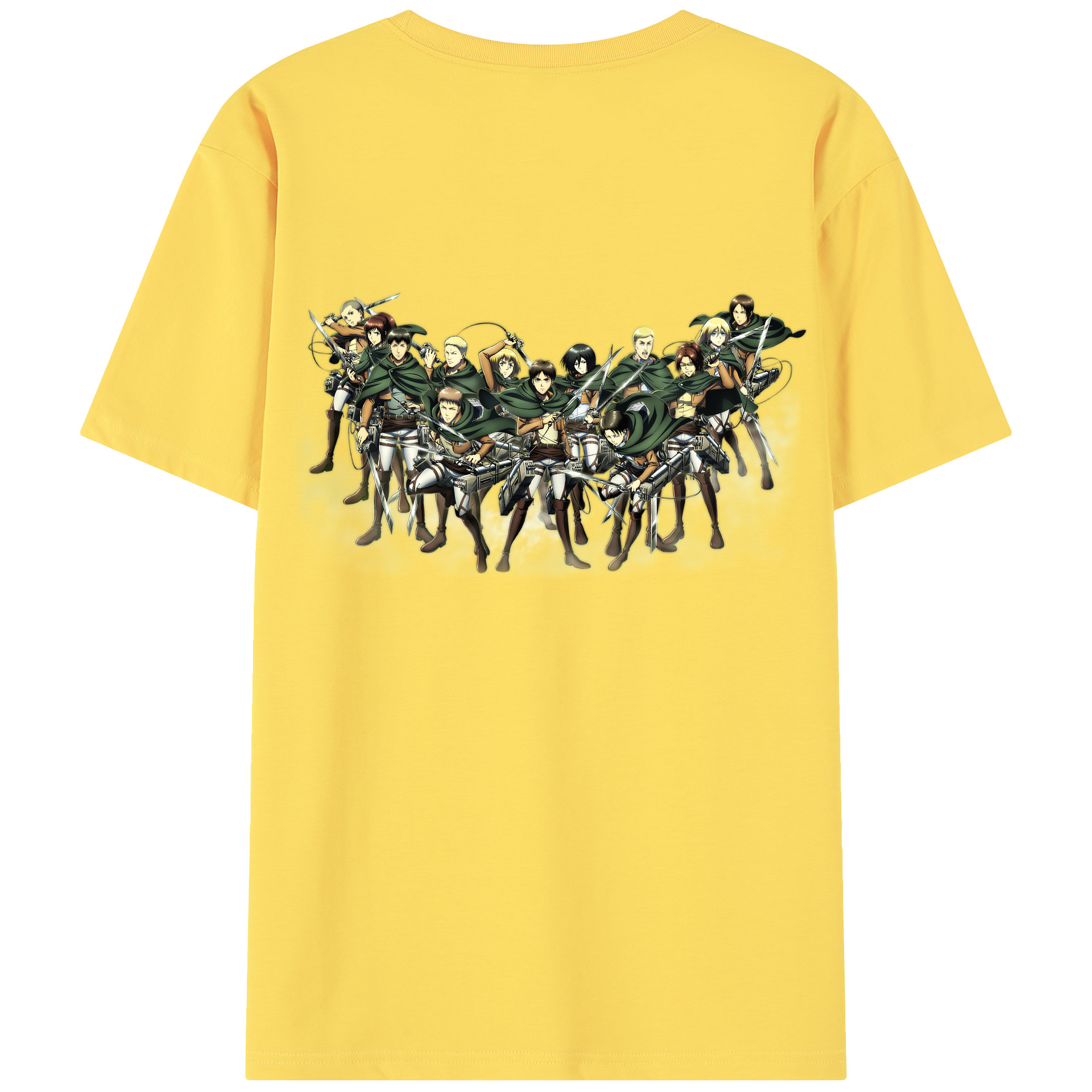 （画像用） 進撃の巨人 Attack on Titan 綿100％半袖Tシャツ（背面プリント）