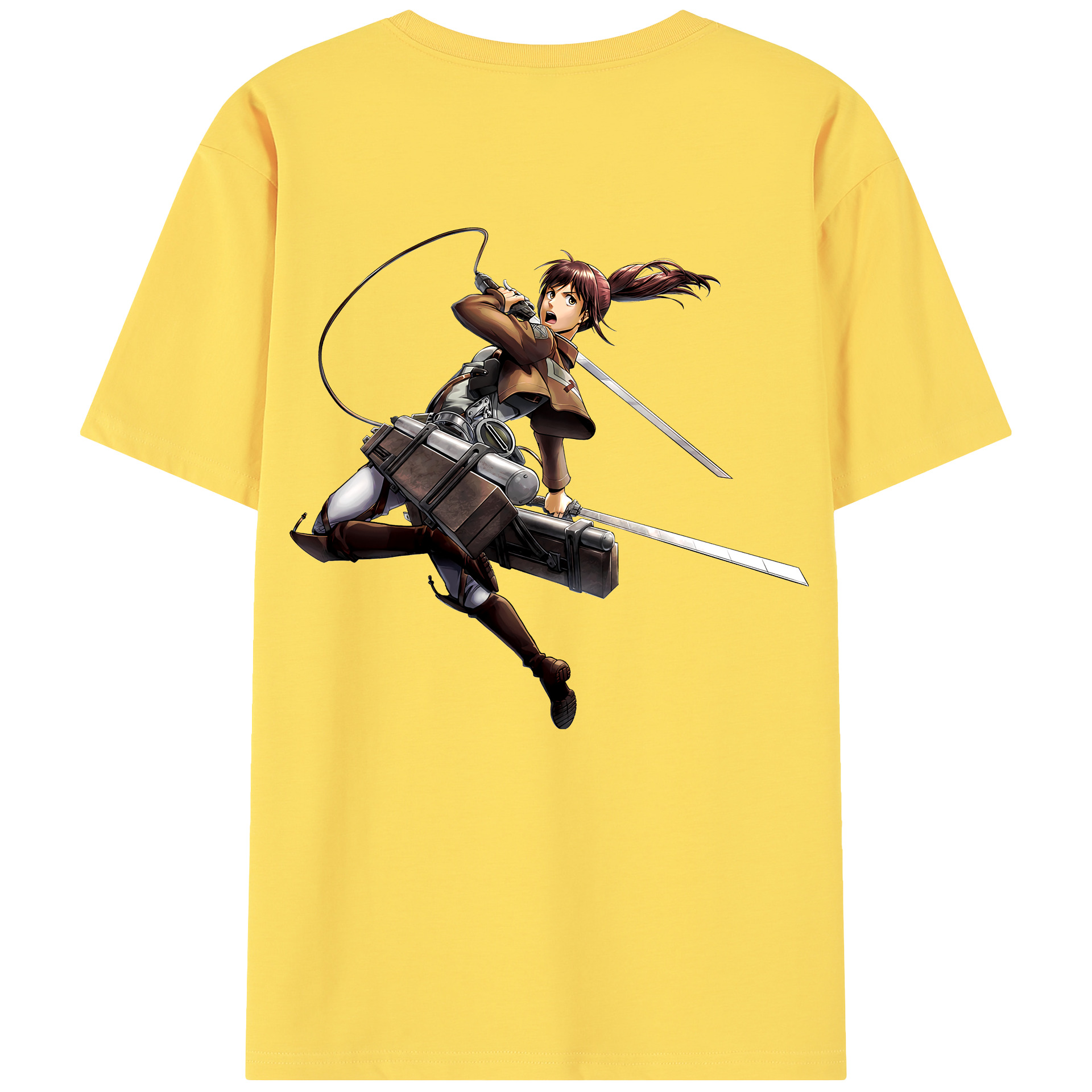 （画像用） 進撃の巨人 サシャ·ブラウス Attack on Titan Sasha Blaus 綿100％半袖Tシャツ（背面プリント）