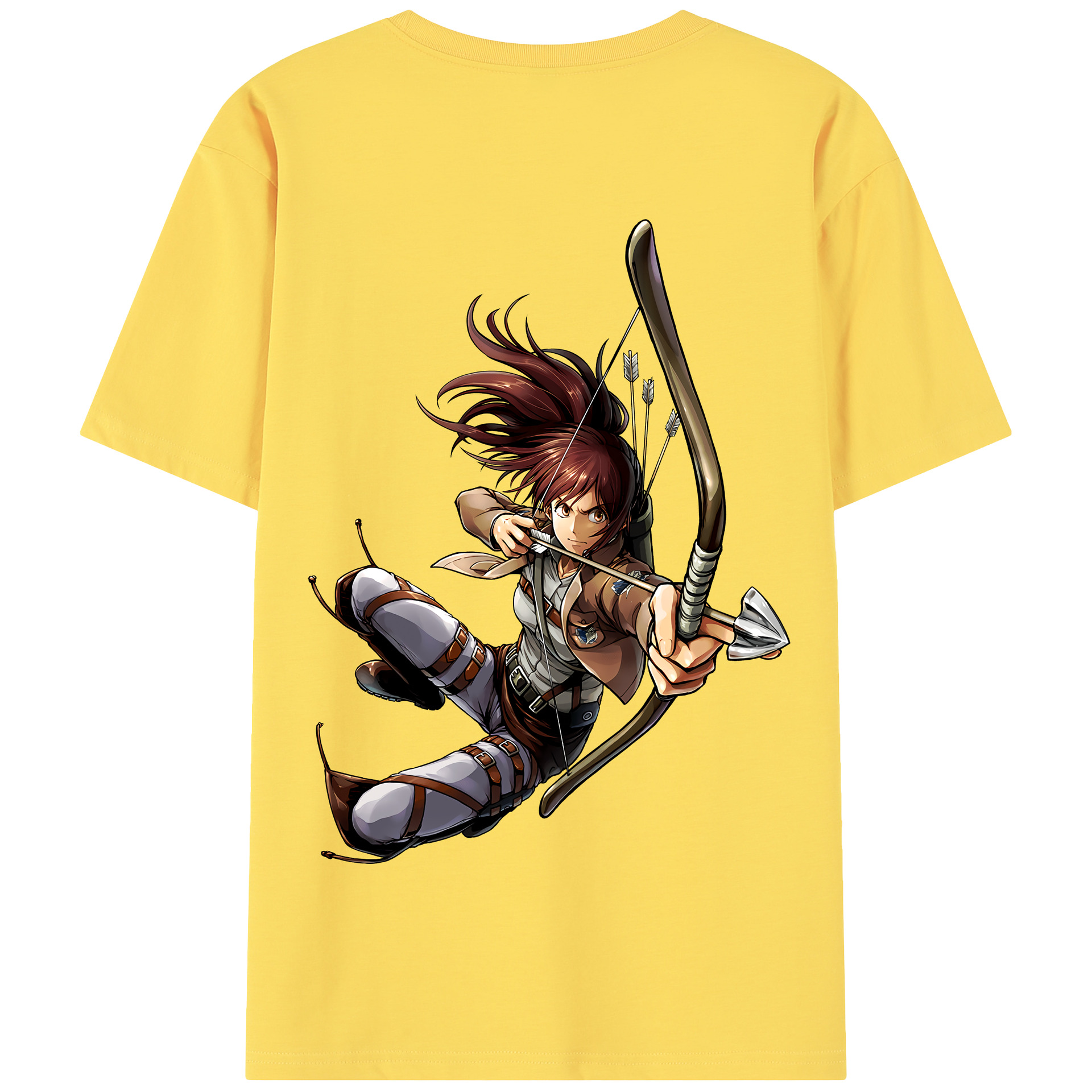 （画像用） 進撃の巨人 サシャ·ブラウス Attack on Titan Sasha Blaus 綿100％半袖Tシャツ（背面プリント）
