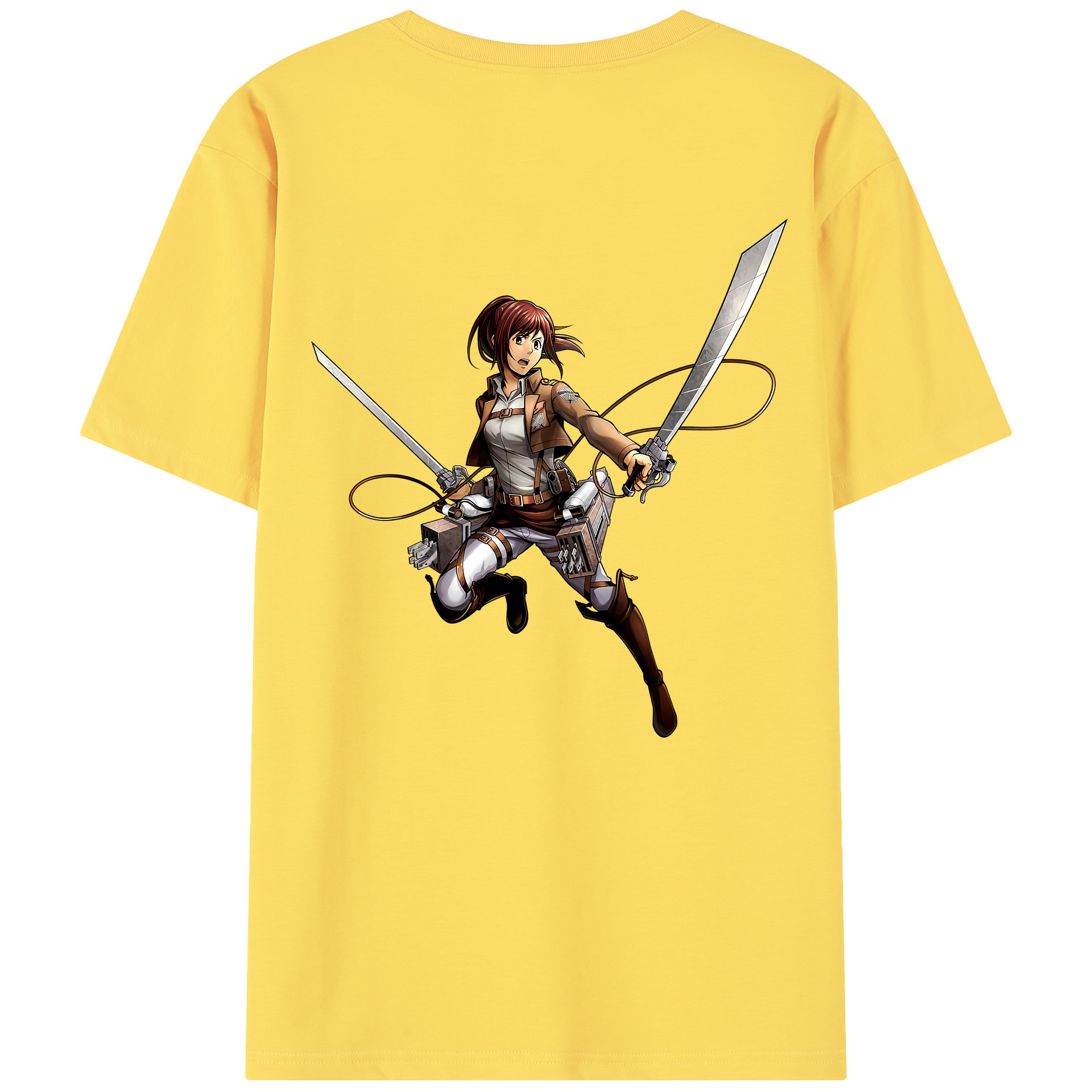 （画像用） 進撃の巨人 サシャ·ブラウス Attack on Titan Sasha Blaus 綿100％半袖Tシャツ（背面プリント）