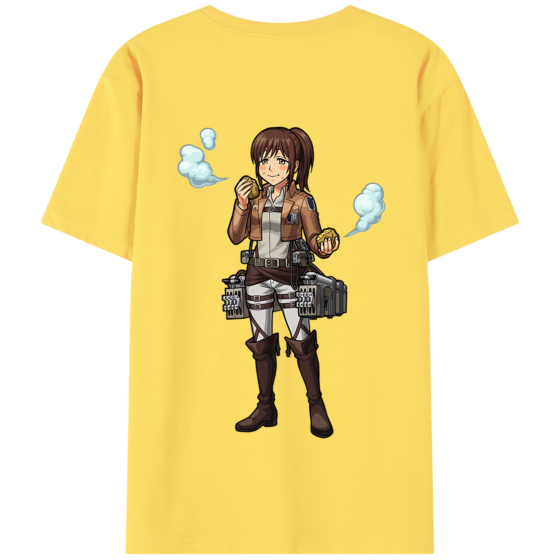 （画像用） 進撃の巨人 サシャ·ブラウス Attack on Titan Sasha Blaus 綿100％半袖Tシャツ（背面プリント）