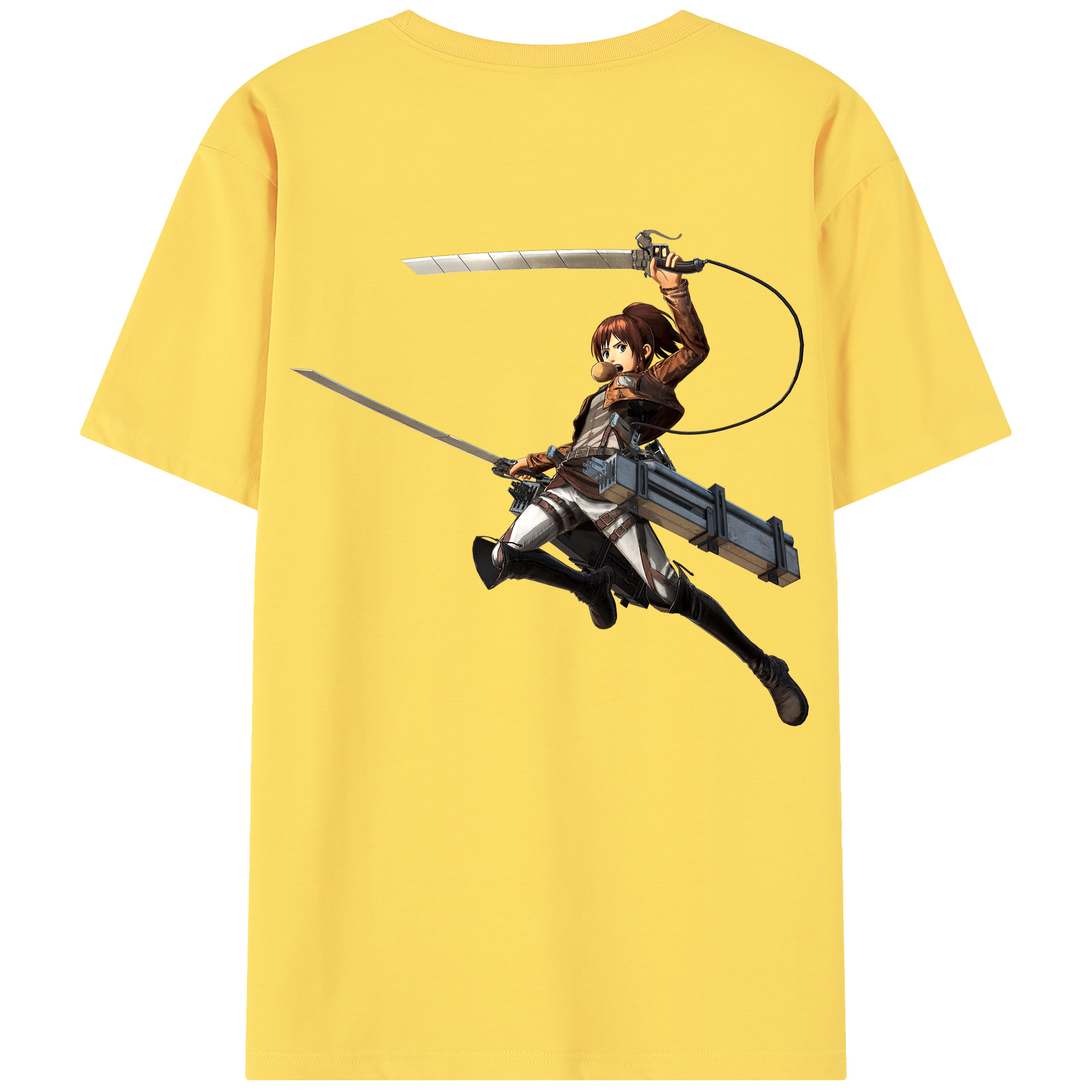 （画像用） 進撃の巨人 サシャ·ブラウス Attack on Titan Sasha Blaus 綿100％半袖Tシャツ（背面プリント）