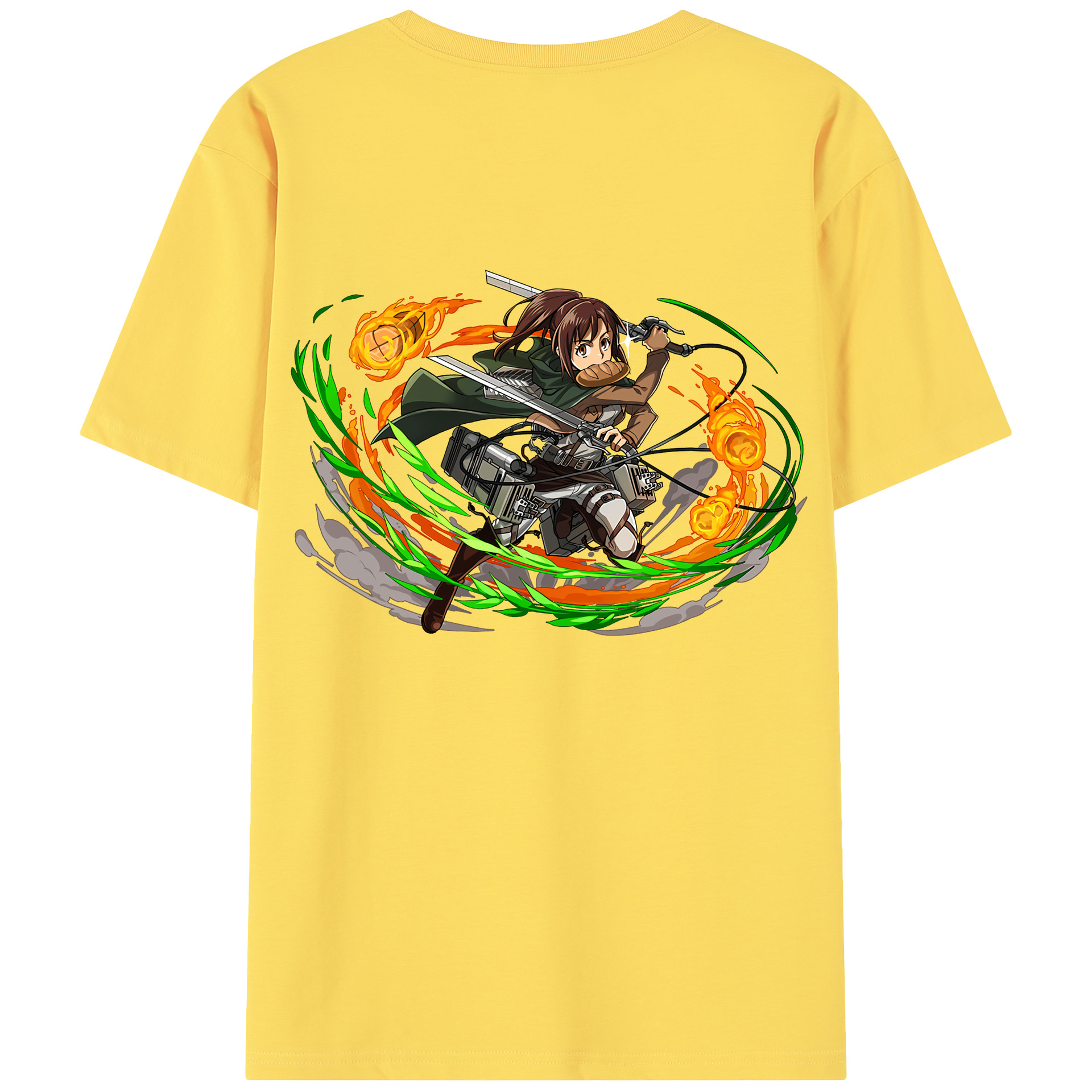 （画像用） 進撃の巨人 サシャ·ブラウス Attack on Titan Sasha Blaus 綿100％半袖Tシャツ（背面プリント）