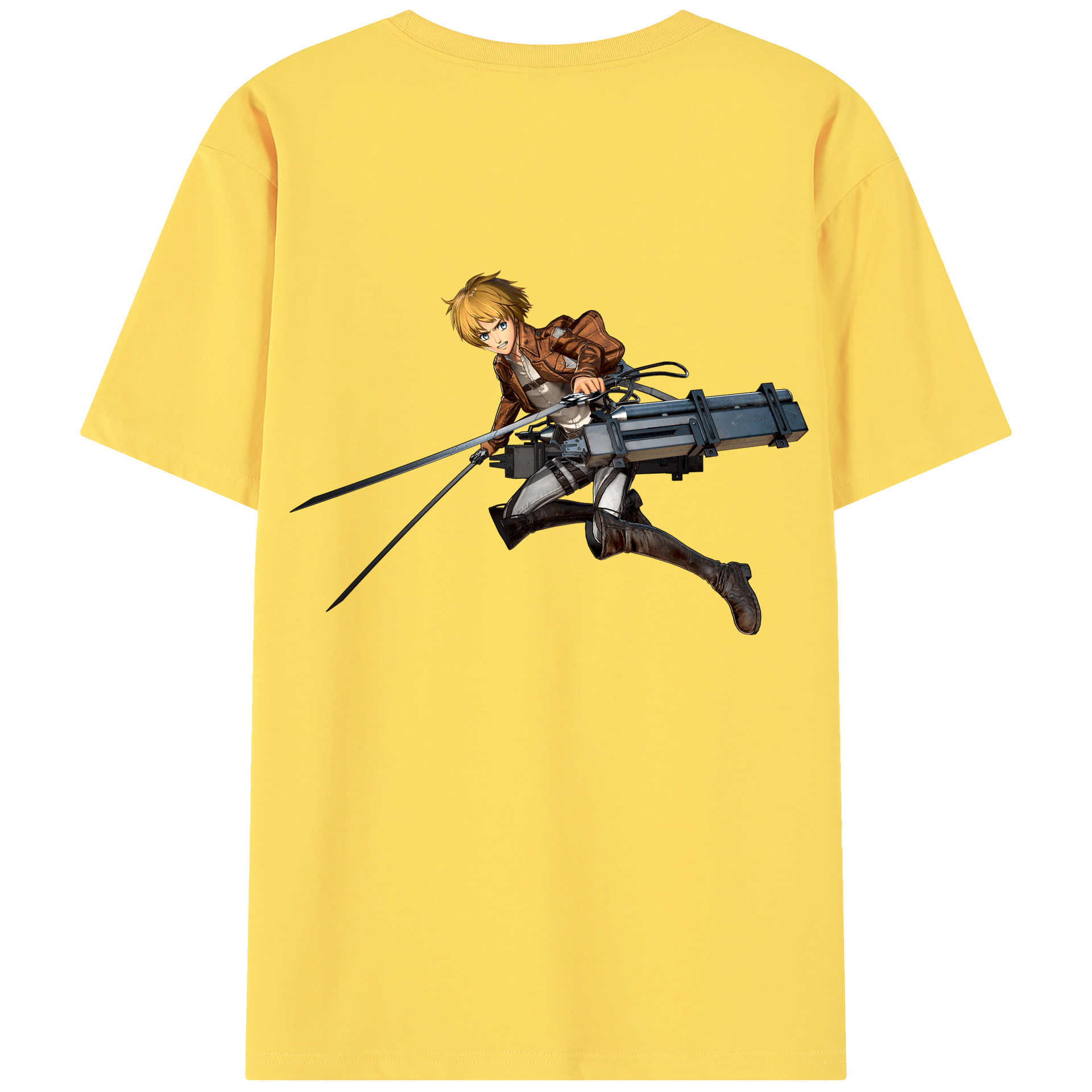 （画像用） 進撃の巨人 アルミン·アルレルト Attack on Titan Armin Arlert 綿100％半袖Tシャツ（背面プリント）