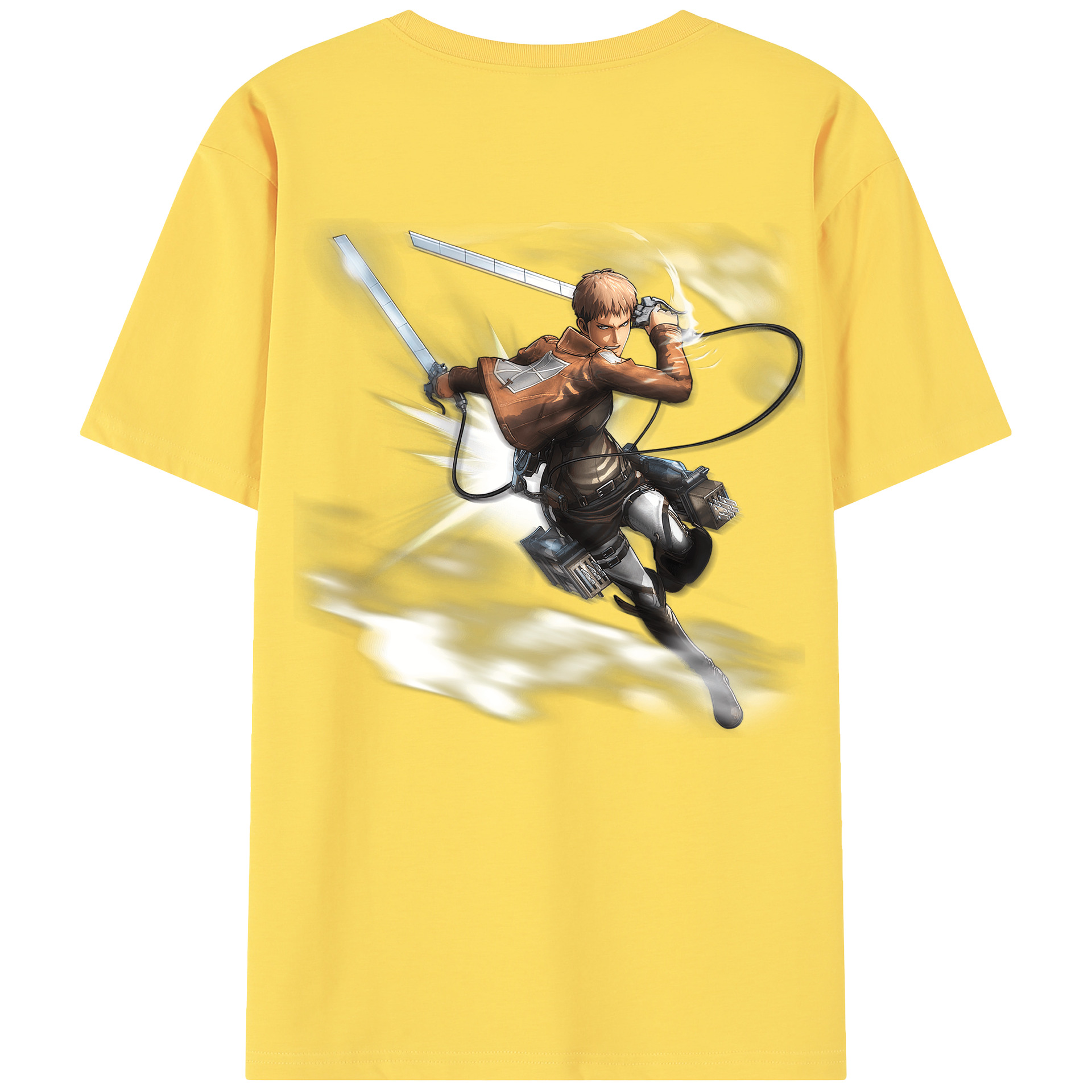 （画像用） 進撃の巨人 ジャン・キルシュタイン Attack on Titan Jean Kirstein 綿100％半袖Tシャツ（背面プリント）