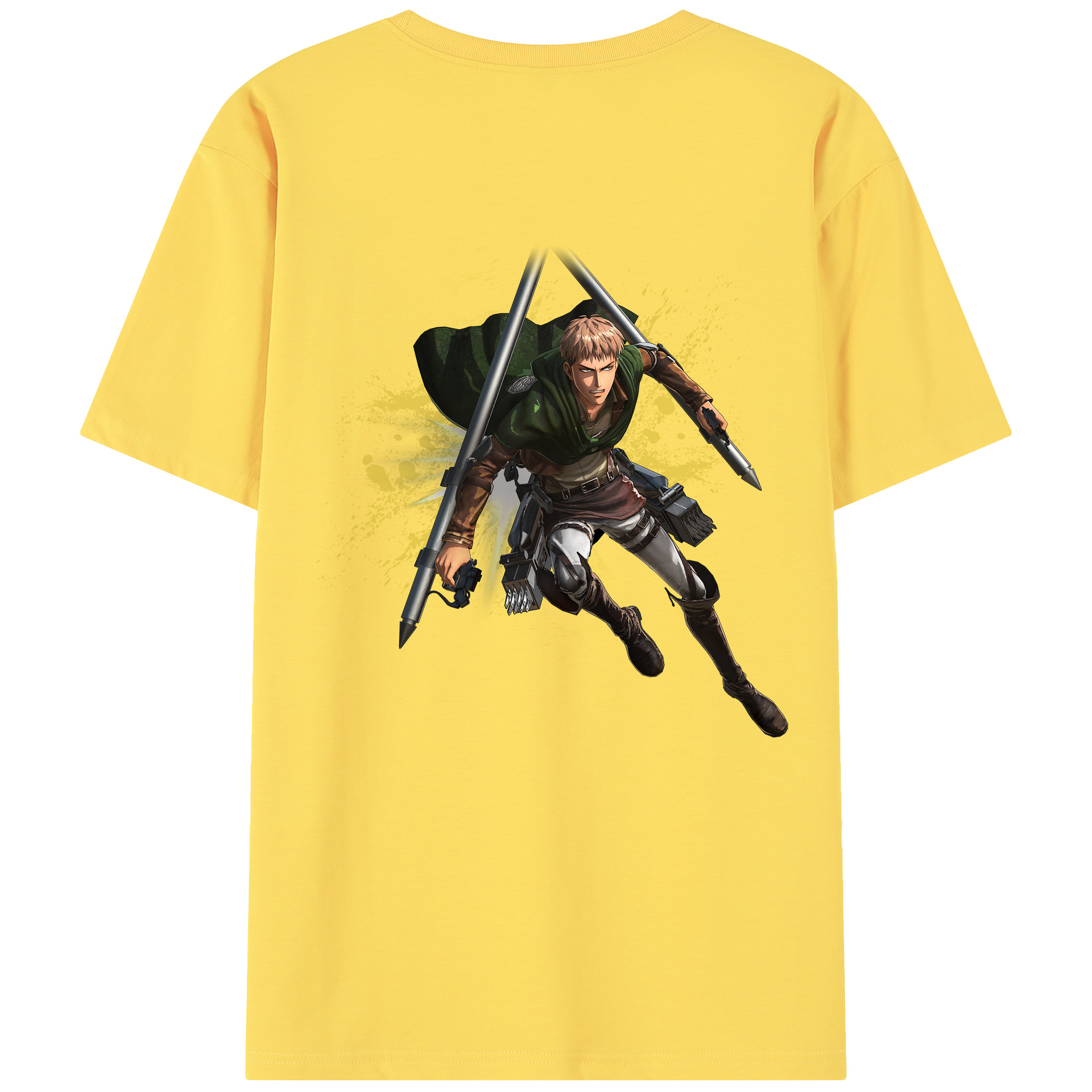 （画像用） 進撃の巨人 ジャン・キルシュタイン Attack on Titan Jean Kirstein 綿100％半袖Tシャツ（背面プリント）