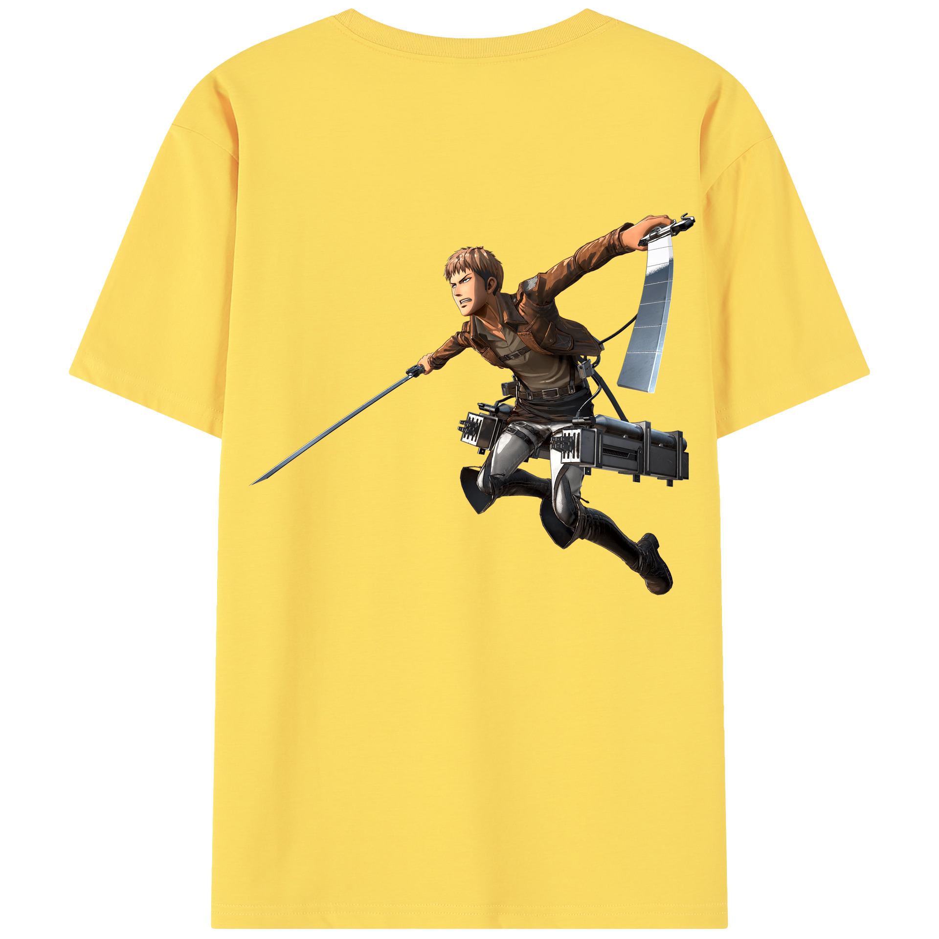（画像用） 進撃の巨人 ジャン・キルシュタイン Attack on Titan Jean Kirstein 綿100％半袖Tシャツ（背面プリント）