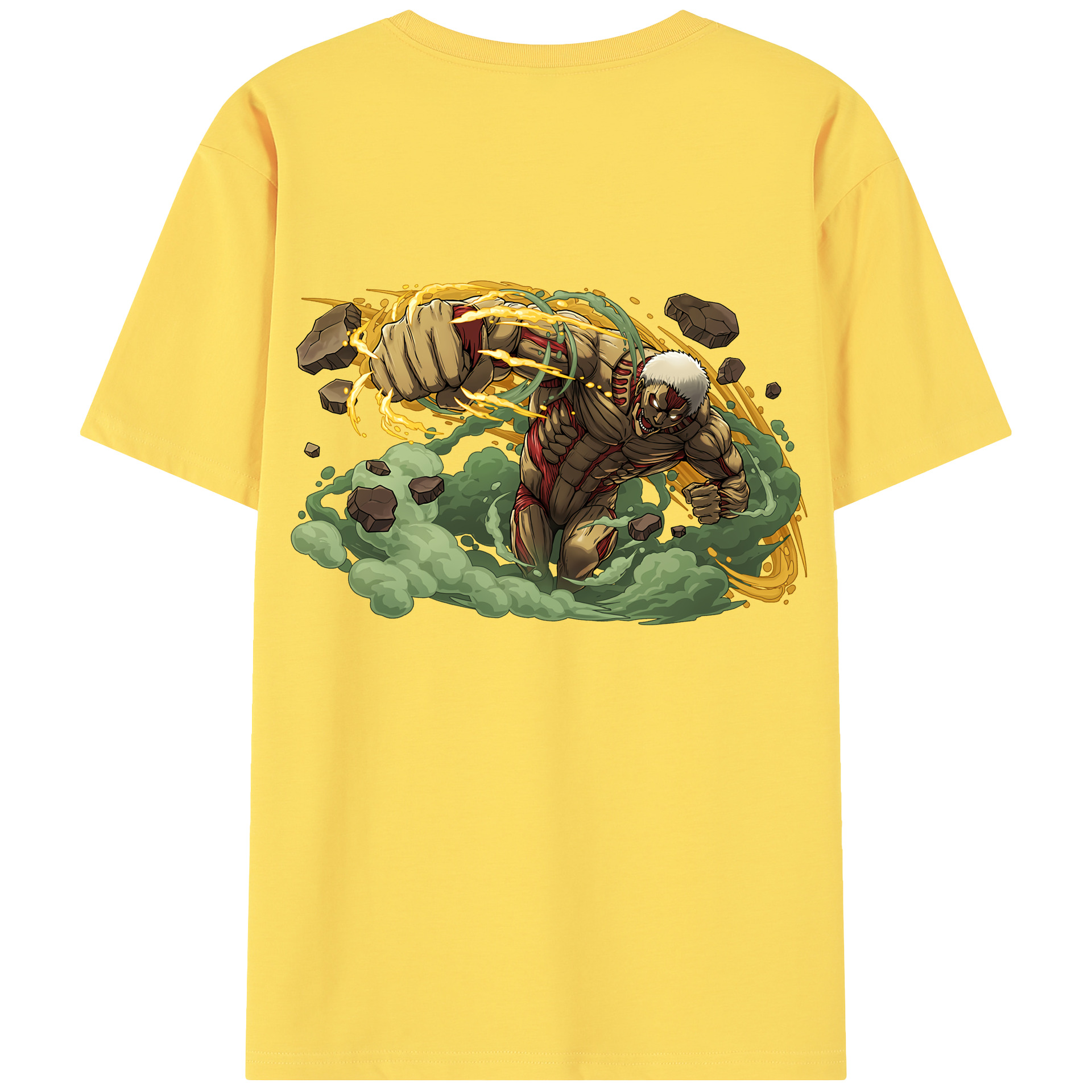 （画像用） 進撃の巨人 Attack on Titan 綿100％半袖Tシャツ（背面プリント）