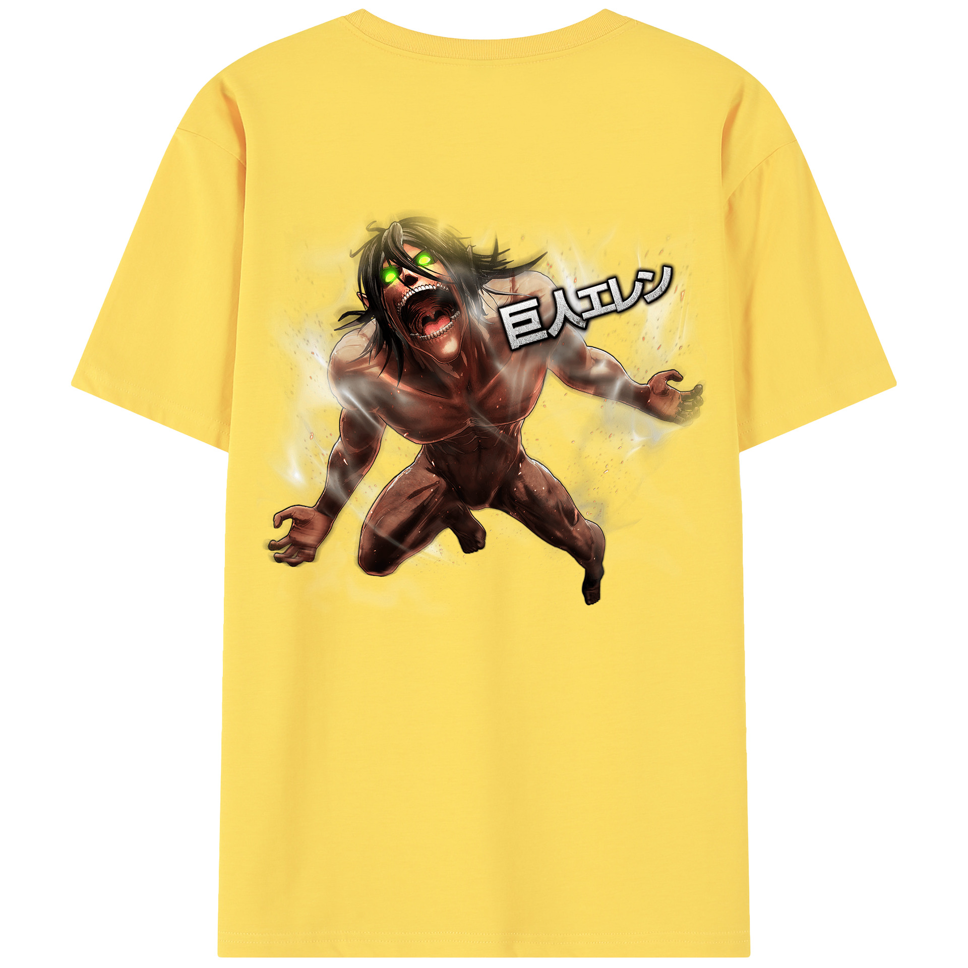 （画像用） 進撃の巨人 Attack on Titan 綿100％半袖Tシャツ（背面プリント）