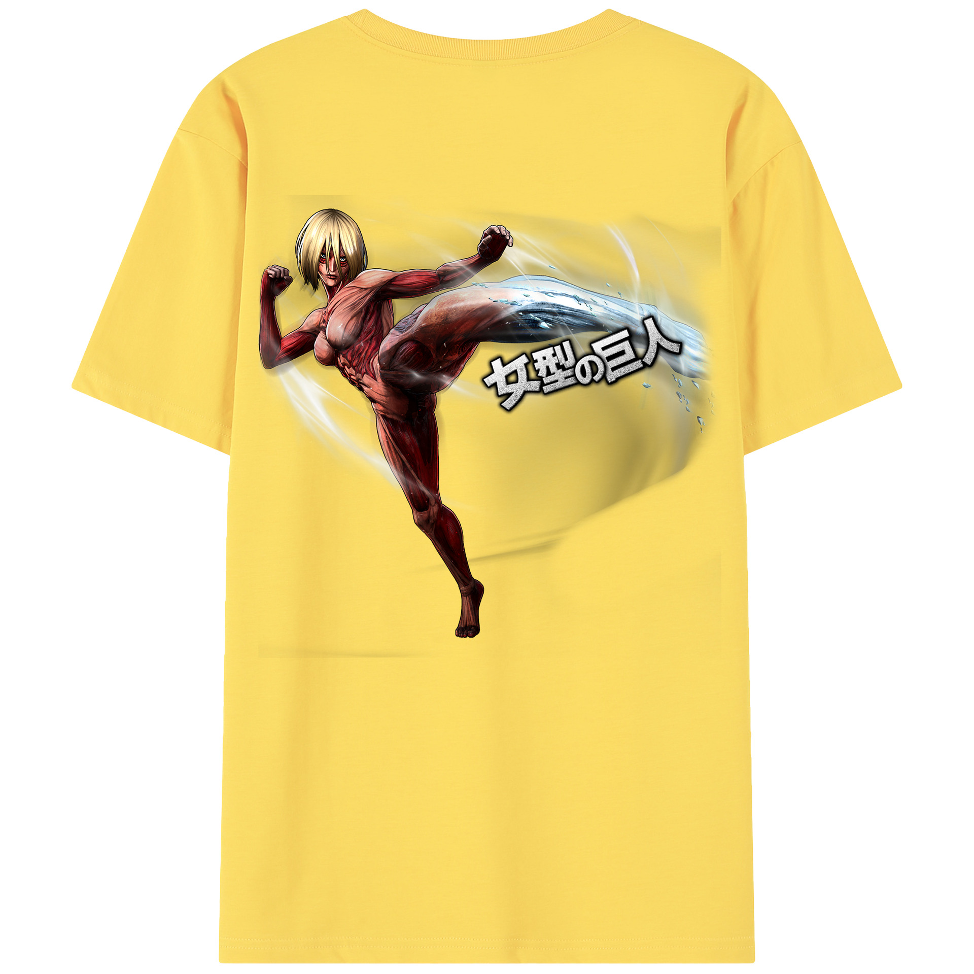 （画像用） 進撃の巨人 Attack on Titan 綿100％半袖Tシャツ（背面プリント）
