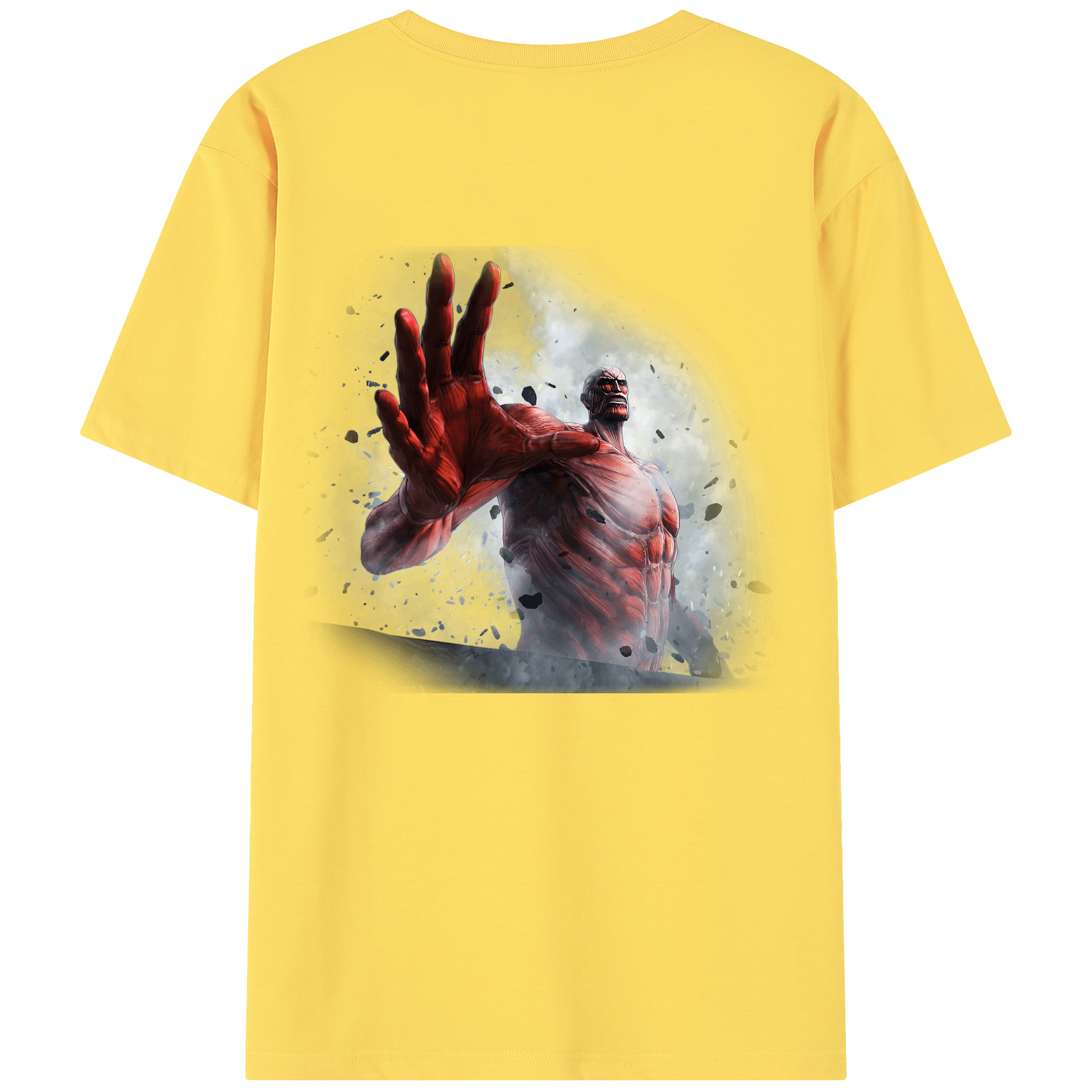 （画像用） 進撃の巨人 Attack on Titan 綿100％半袖Tシャツ（背面プリント）