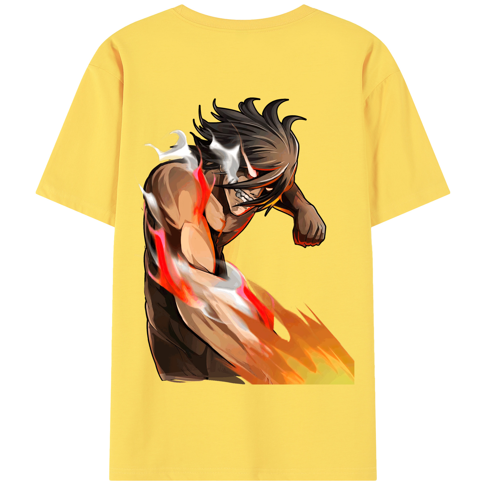 （画像用） 進撃の巨人 Attack on Titan 綿100％半袖Tシャツ（背面プリント）