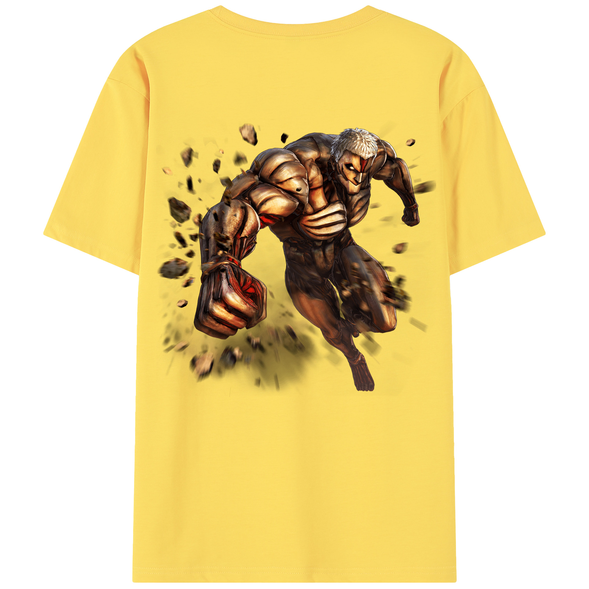 （画像用） 進撃の巨人 Attack on Titan 綿100％半袖Tシャツ（背面プリント）
