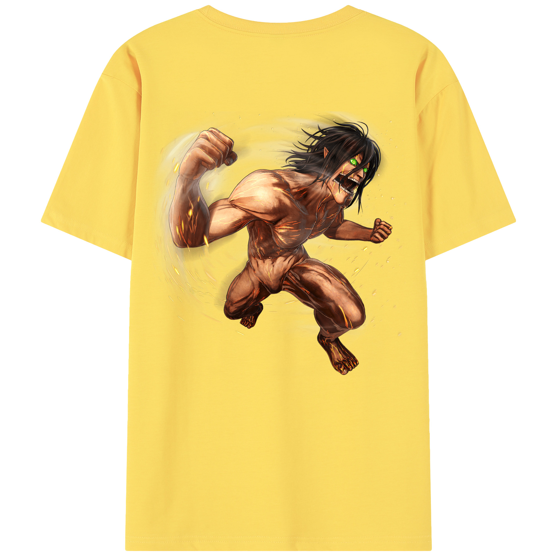 （画像用） 進撃の巨人 Attack on Titan 綿100％半袖Tシャツ（背面プリント）