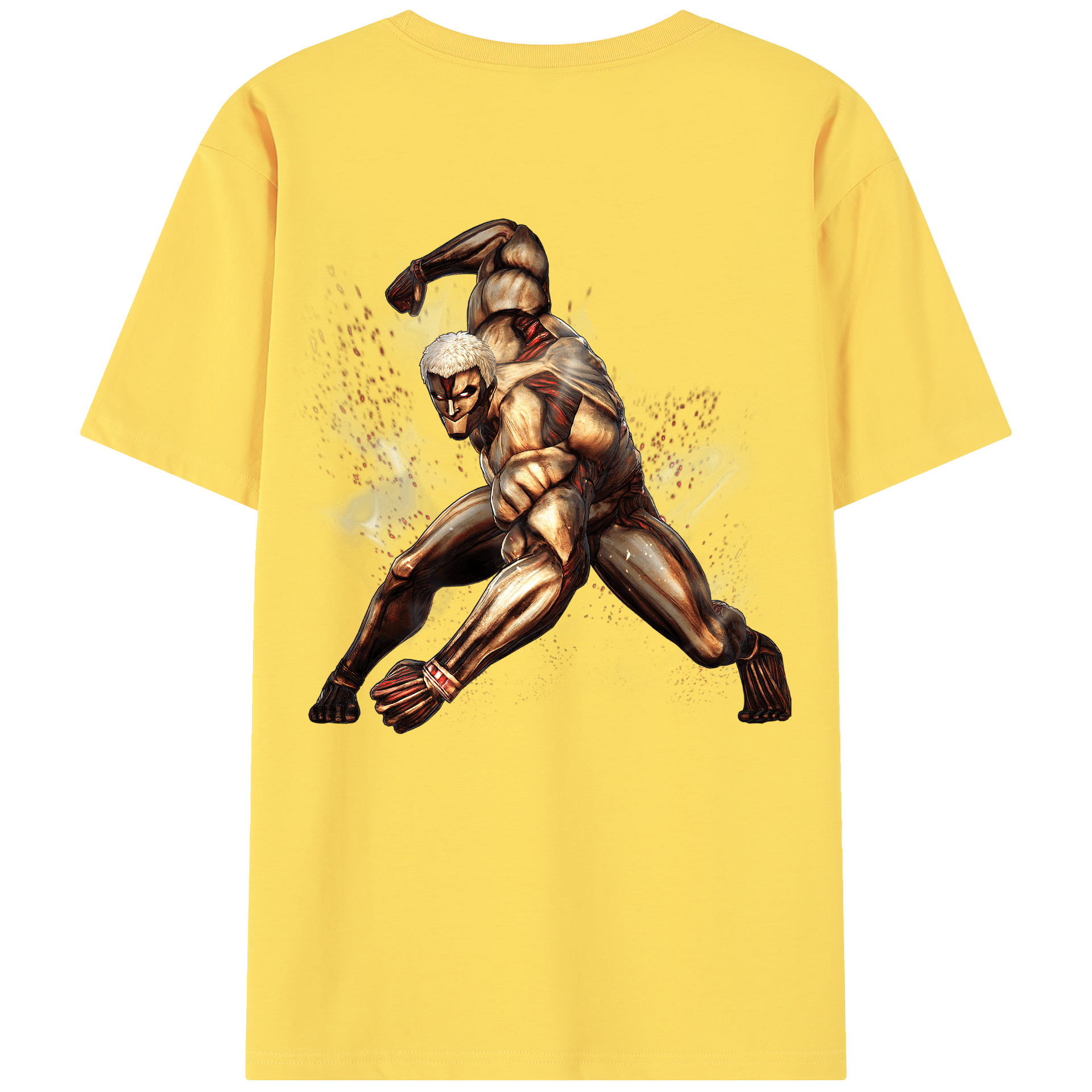 （画像用） 進撃の巨人 Attack on Titan 綿100％半袖Tシャツ（背面プリント）