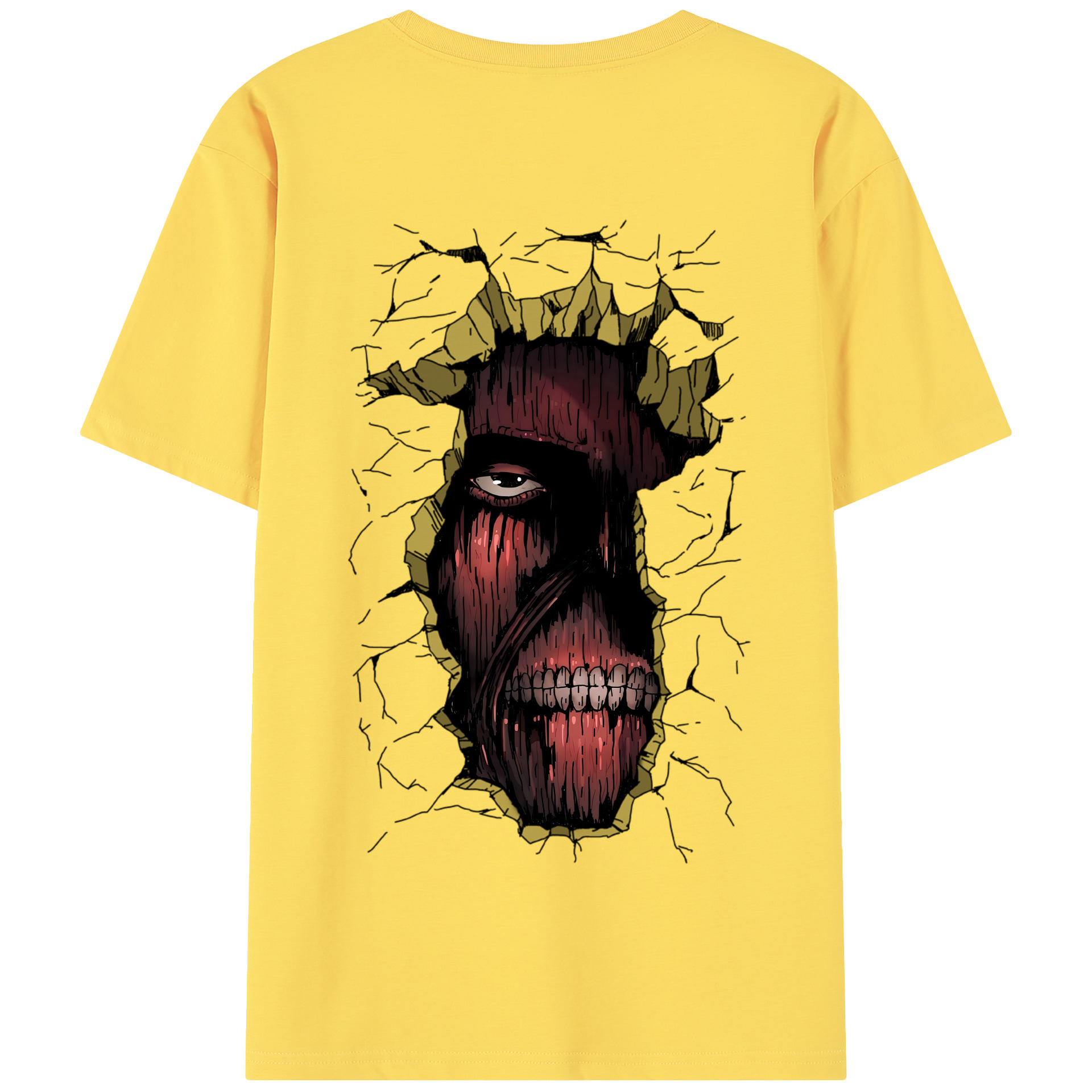 （画像用） 進撃の巨人 Attack on Titan 綿100％半袖Tシャツ（背面プリント）
