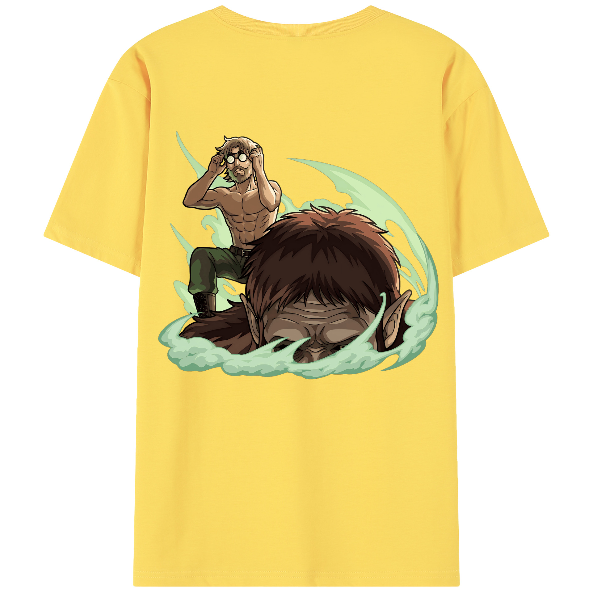 （画像用） 進撃の巨人 Attack on Titan 綿100％半袖Tシャツ（背面プリント）