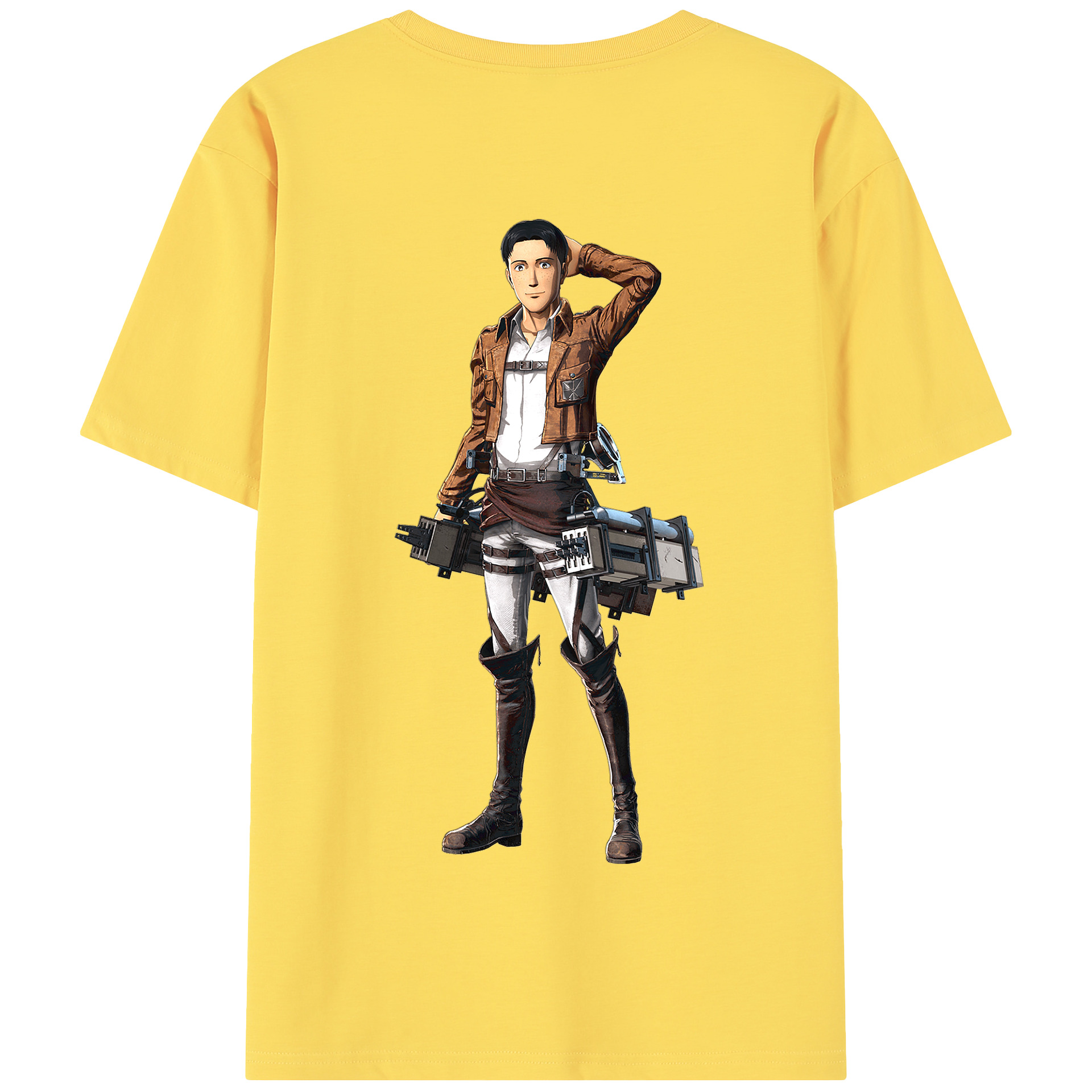 （画像用） 進撃の巨人 Attack on Titan 綿100％半袖Tシャツ（背面プリント）