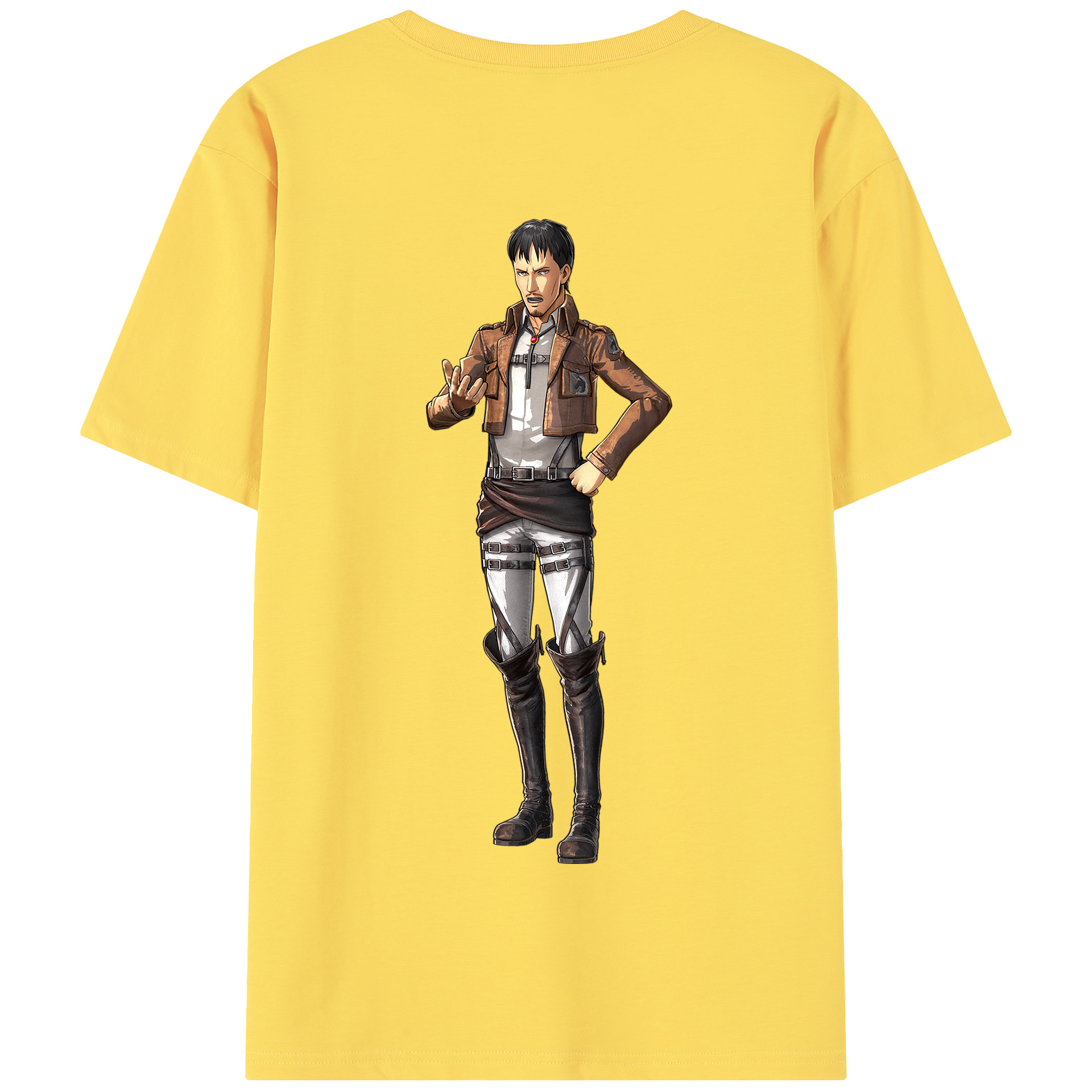（画像用） 進撃の巨人 Attack on Titan 綿100％半袖Tシャツ（背面プリント）