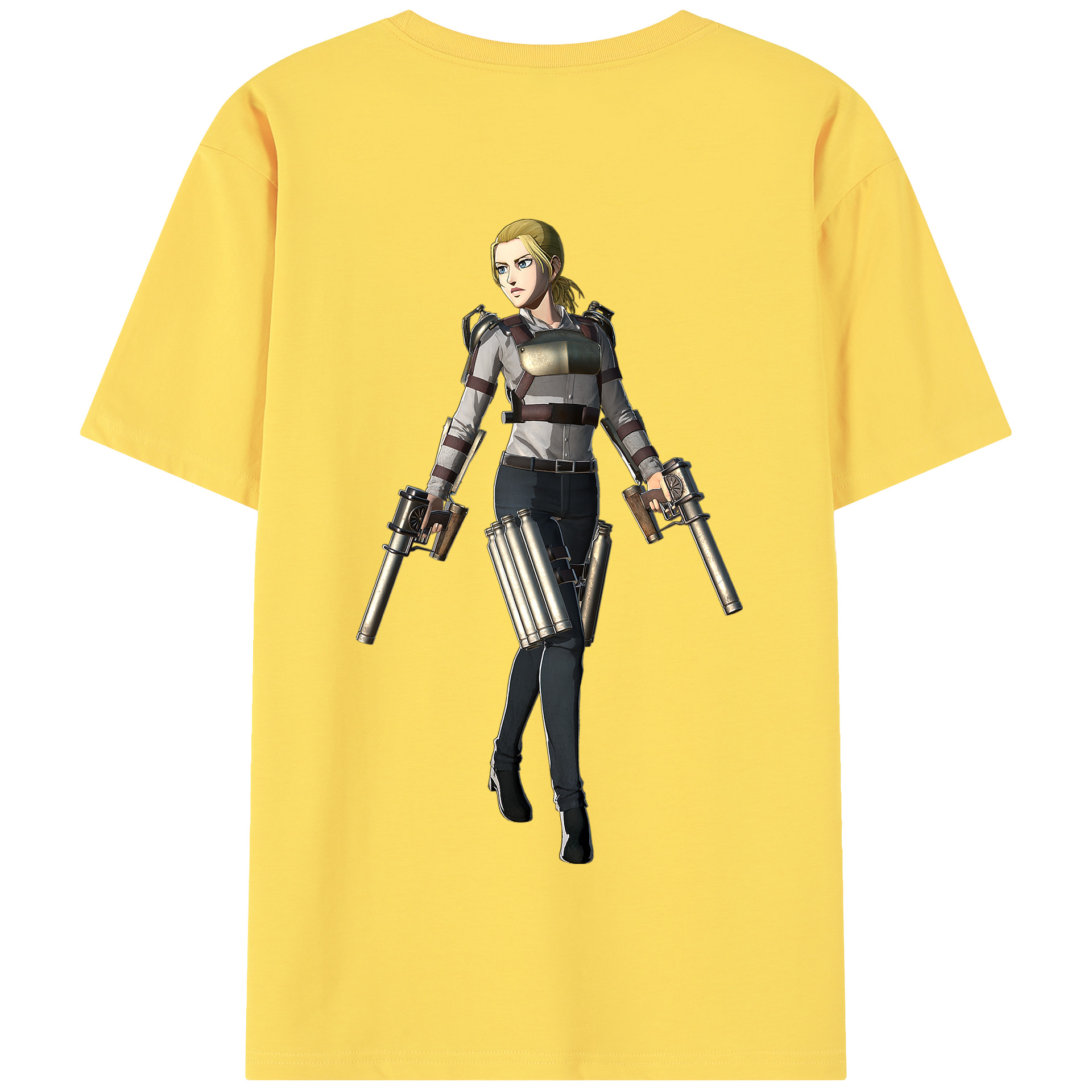 （画像用） 進撃の巨人 Attack on Titan 綿100％半袖Tシャツ（背面プリント）