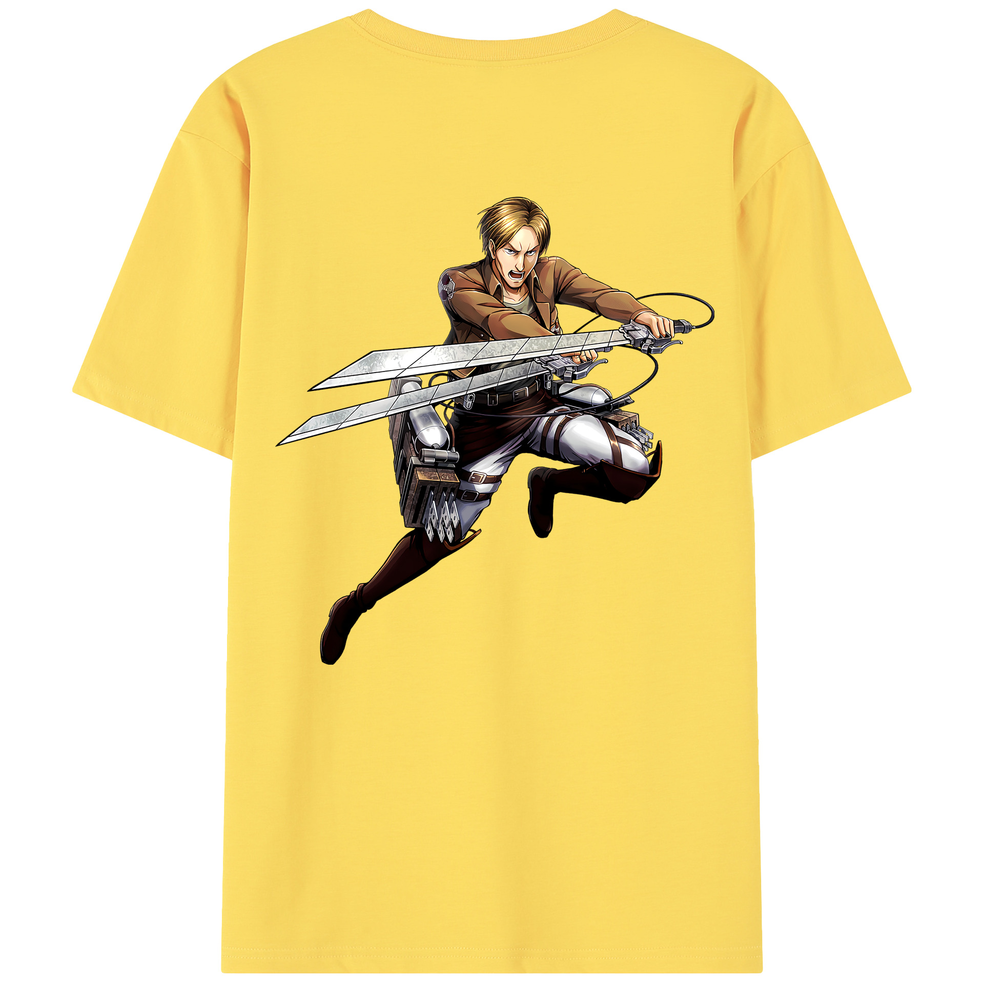 （画像用） 進撃の巨人 Attack on Titan 綿100％半袖Tシャツ（背面プリント）