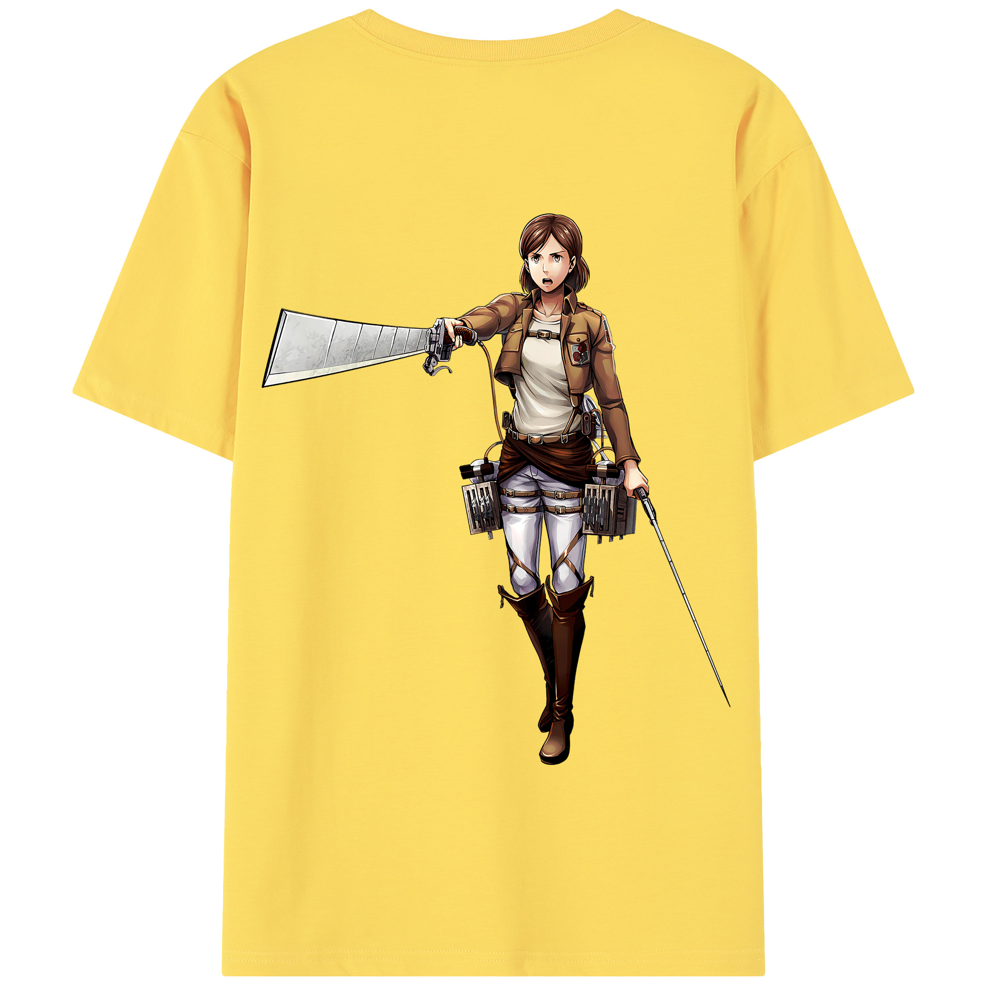 （画像用） 進撃の巨人 Attack on Titan 綿100％半袖Tシャツ（背面プリント）