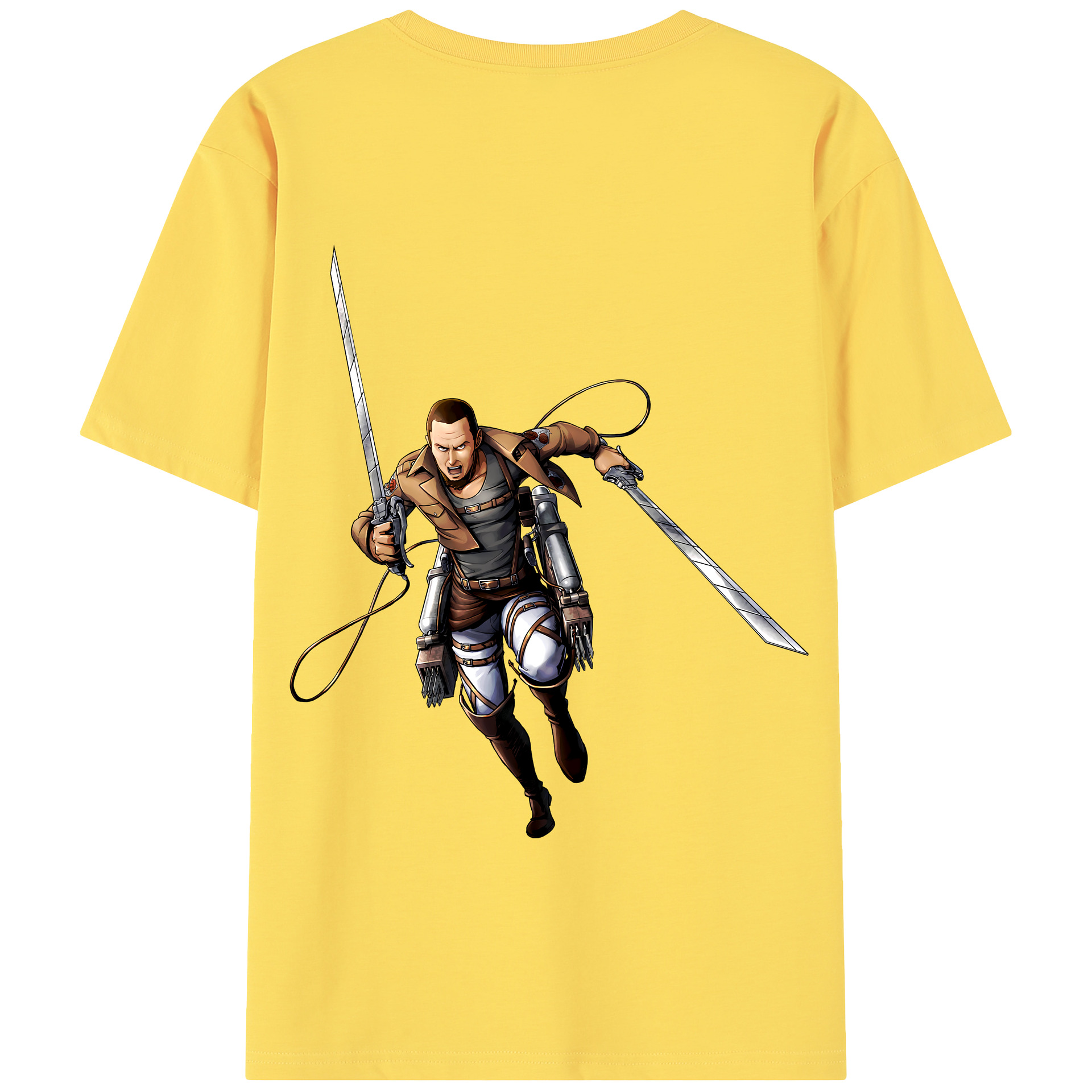 （画像用） 進撃の巨人 Attack on Titan 綿100％半袖Tシャツ（背面プリント）