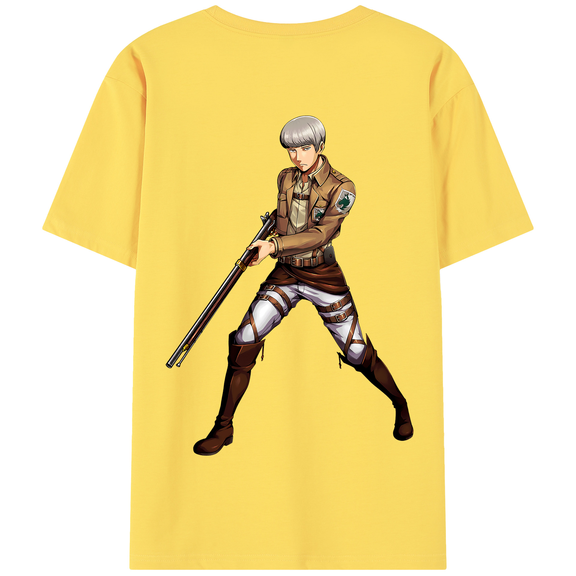（画像用） 進撃の巨人 Attack on Titan 綿100％半袖Tシャツ（背面プリント）