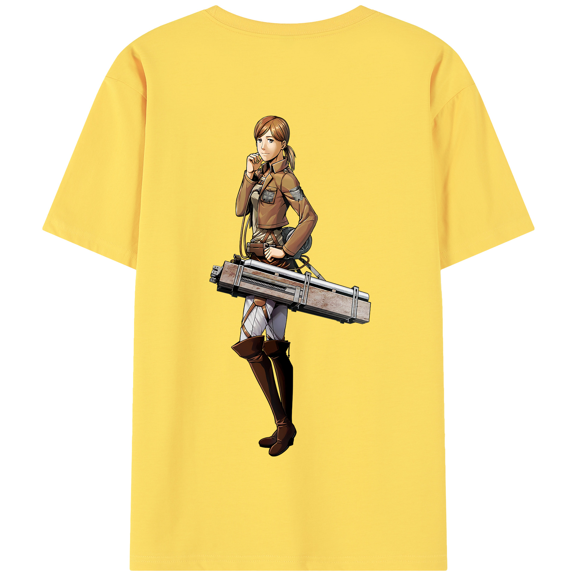 （画像用） 進撃の巨人 Attack on Titan 綿100％半袖Tシャツ（背面プリント）