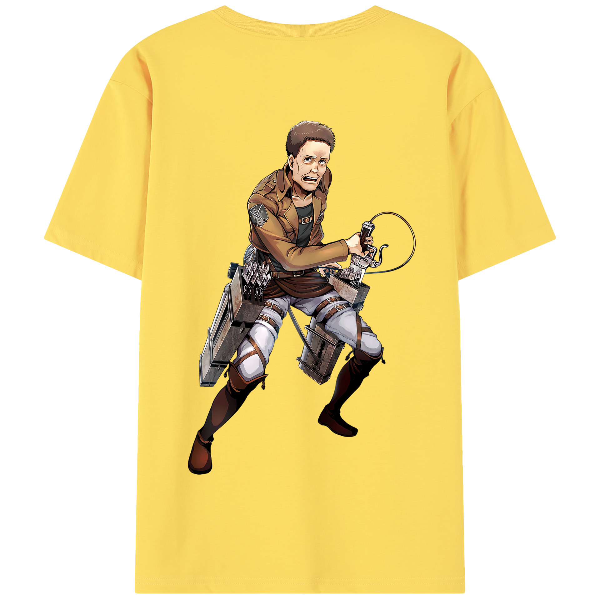 （画像用） 進撃の巨人 Attack on Titan 綿100％半袖Tシャツ（背面プリント）