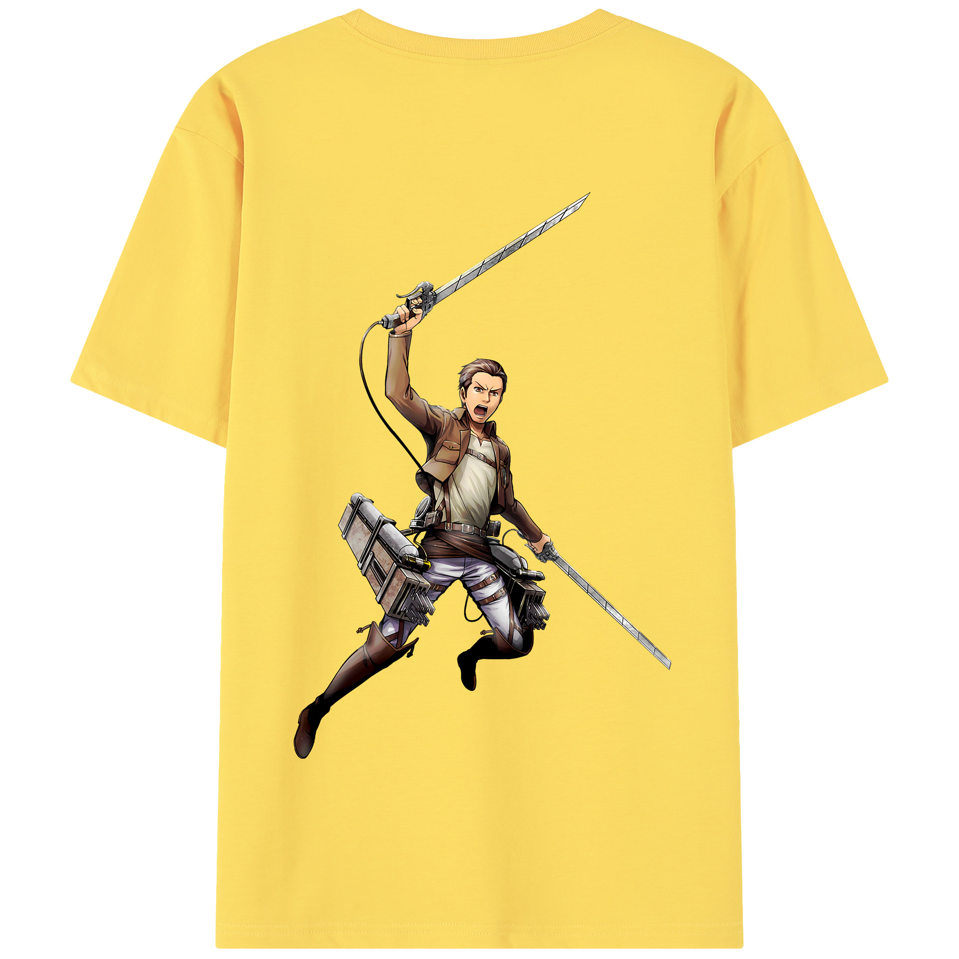 （画像用） 進撃の巨人 Attack on Titan 綿100％半袖Tシャツ（背面プリント）