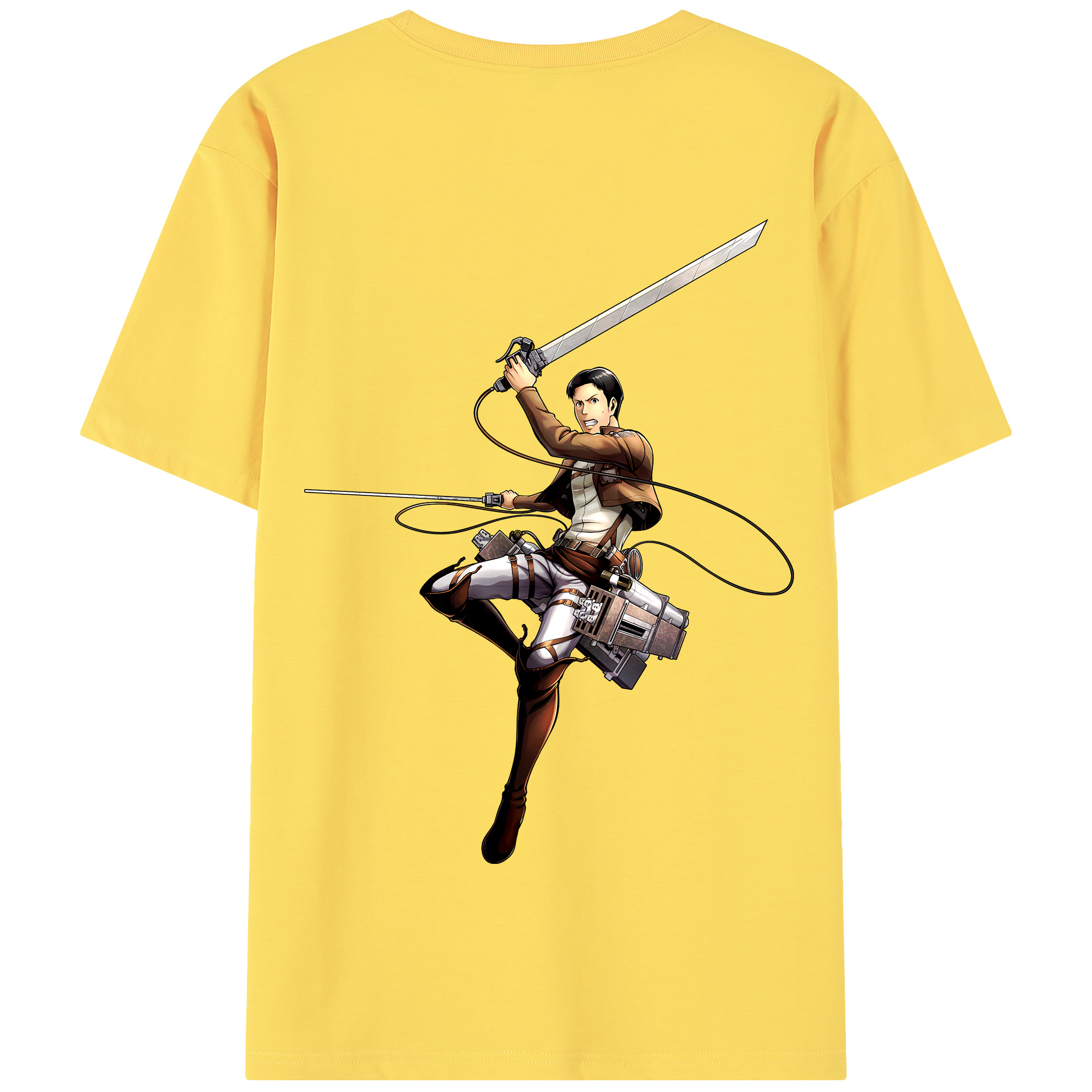 （画像用） 進撃の巨人 Attack on Titan 綿100％半袖Tシャツ（背面プリント）