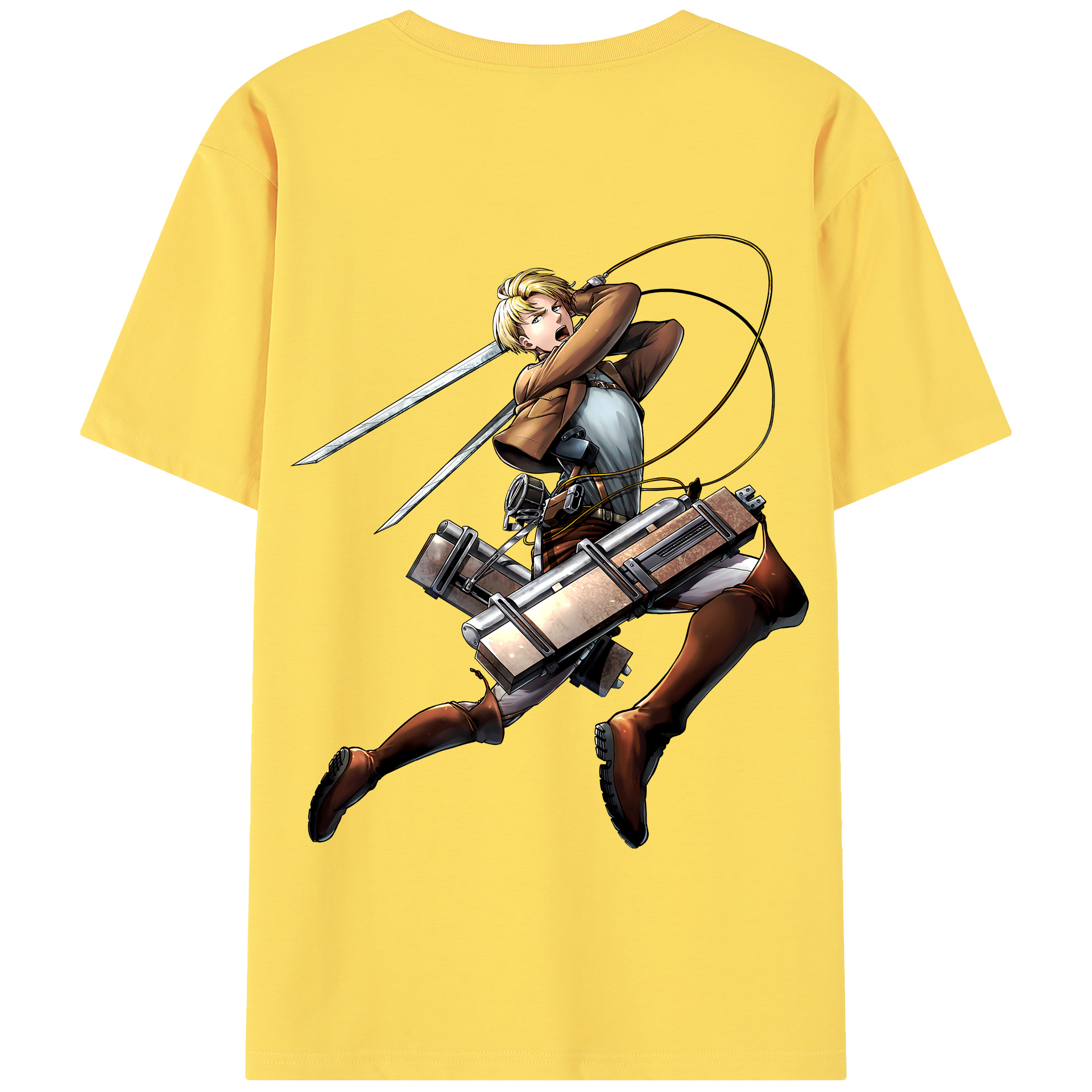 （画像用） 進撃の巨人 Attack on Titan 綿100％半袖Tシャツ（背面プリント）