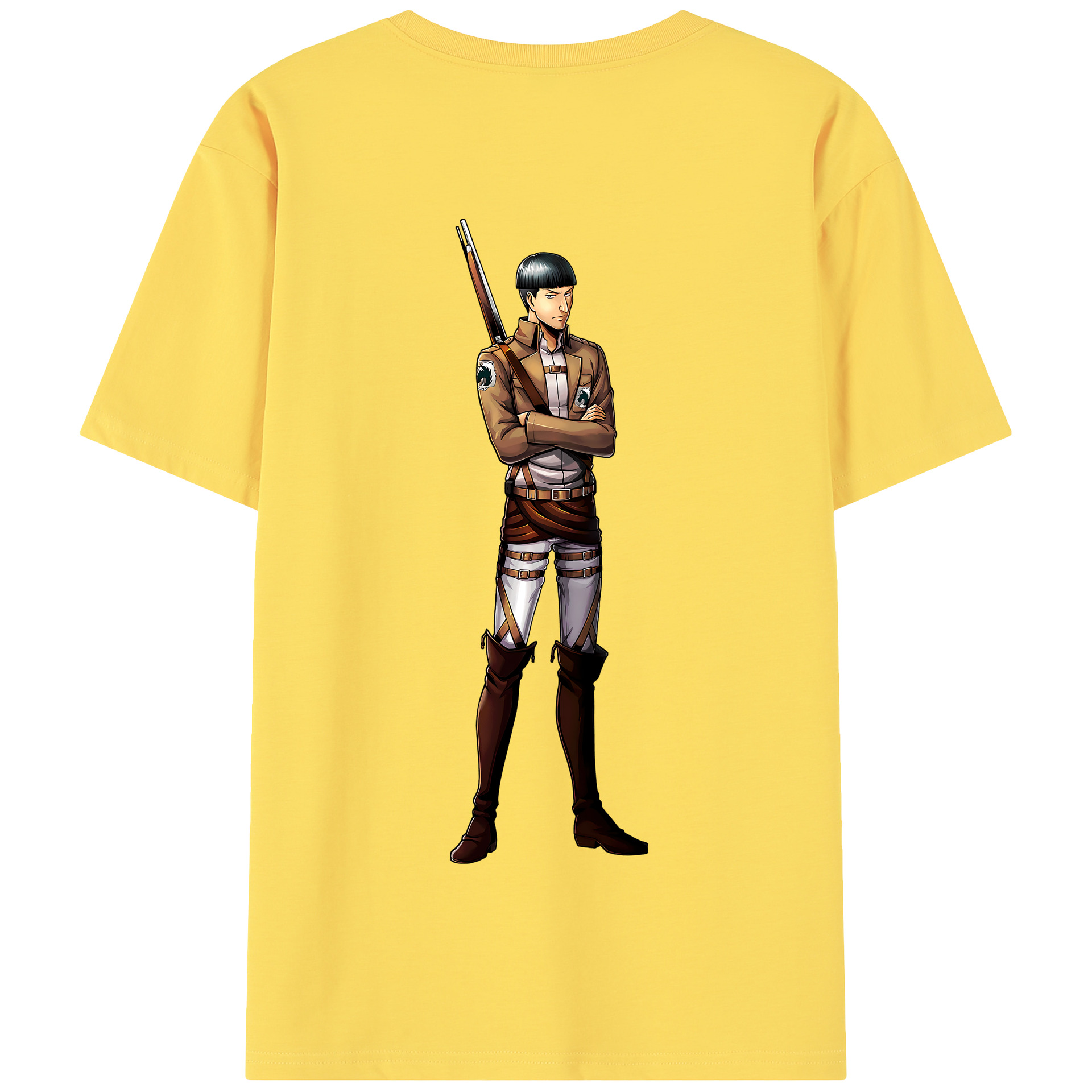 （画像用） 進撃の巨人 Attack on Titan 綿100％半袖Tシャツ（背面プリント）