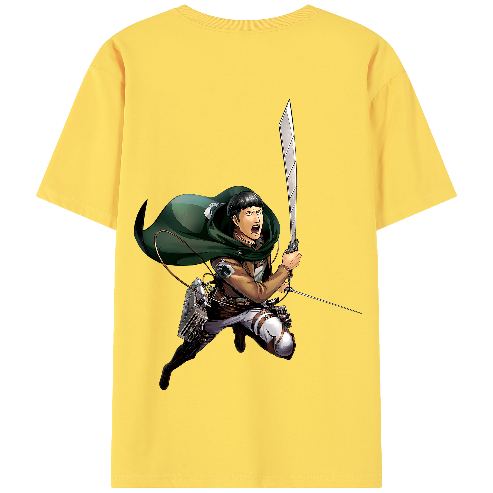 （画像用） 進撃の巨人 Attack on Titan 綿100％半袖Tシャツ（背面プリント）