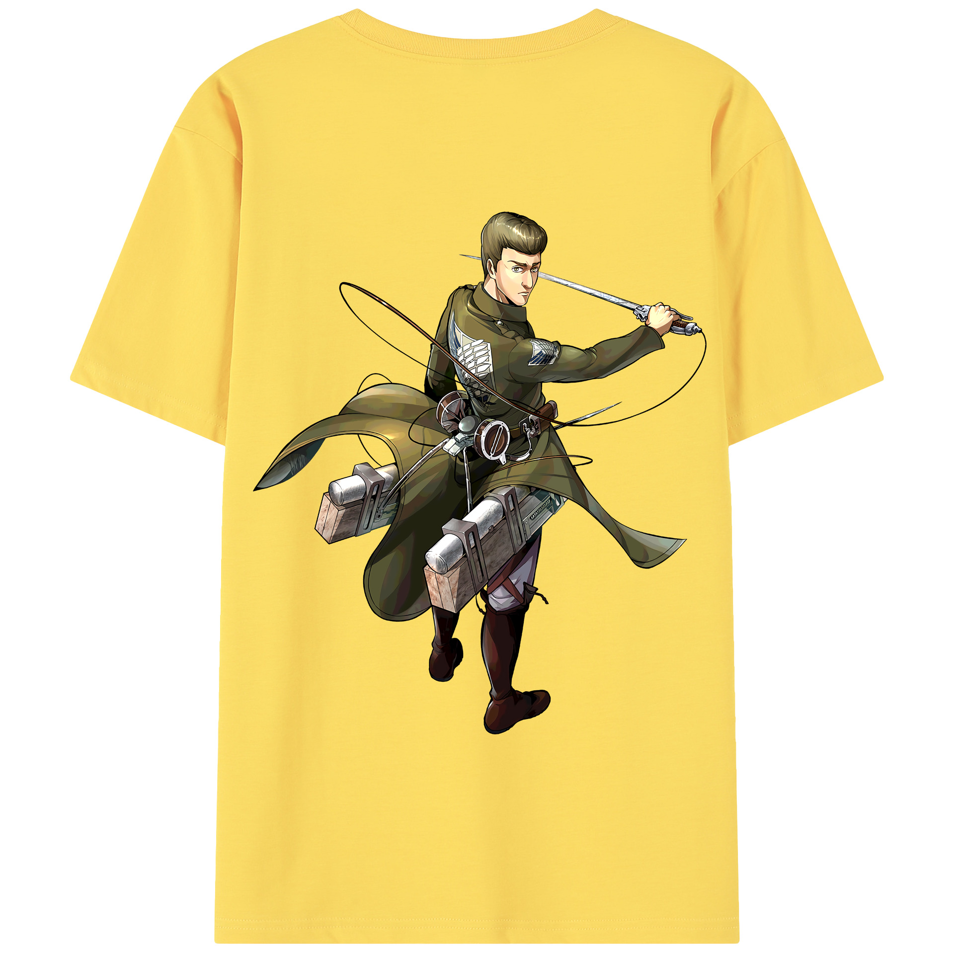 （画像用） 進撃の巨人 Attack on Titan 綿100％半袖Tシャツ（背面プリント）