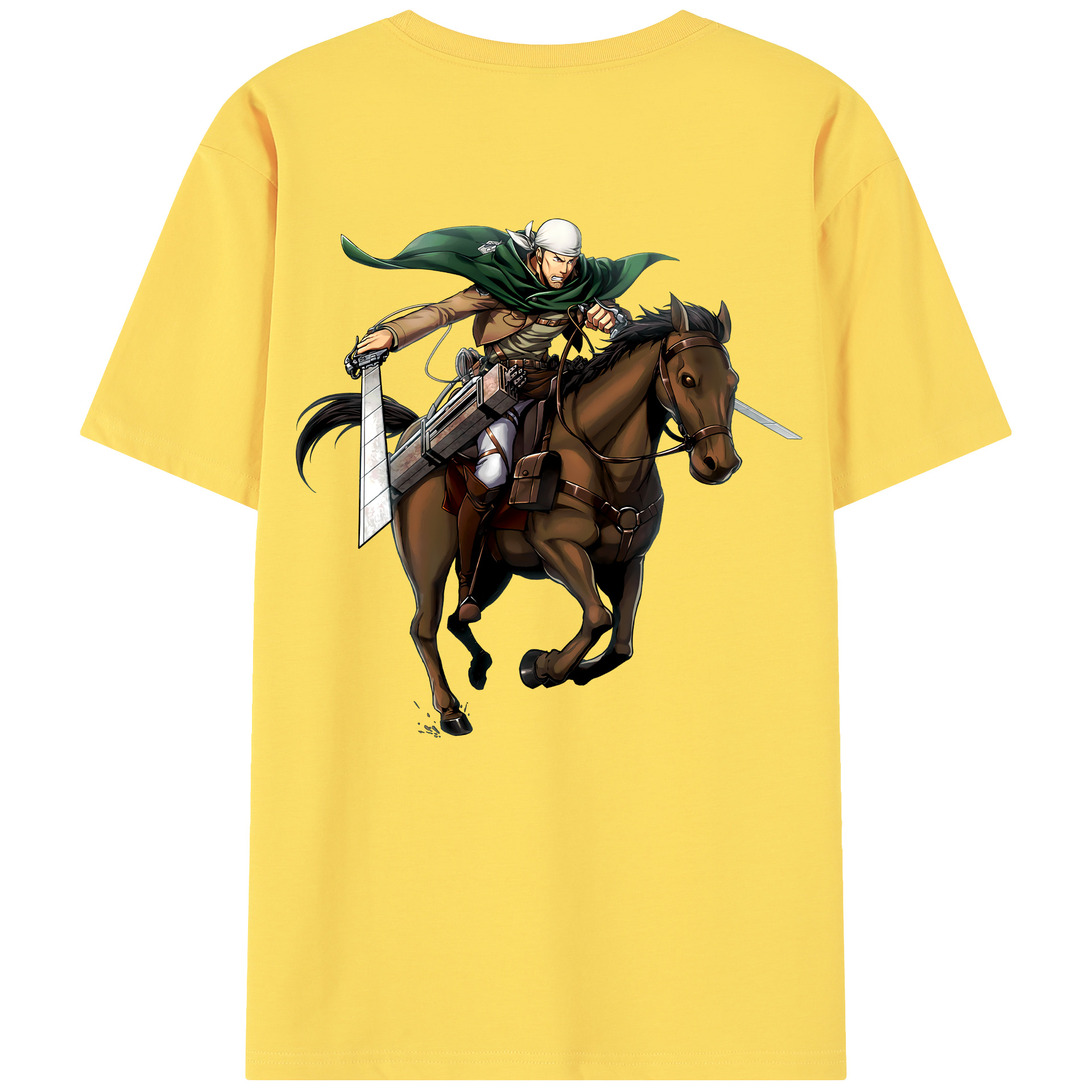 （画像用） 進撃の巨人 Attack on Titan 綿100％半袖Tシャツ（背面プリント）