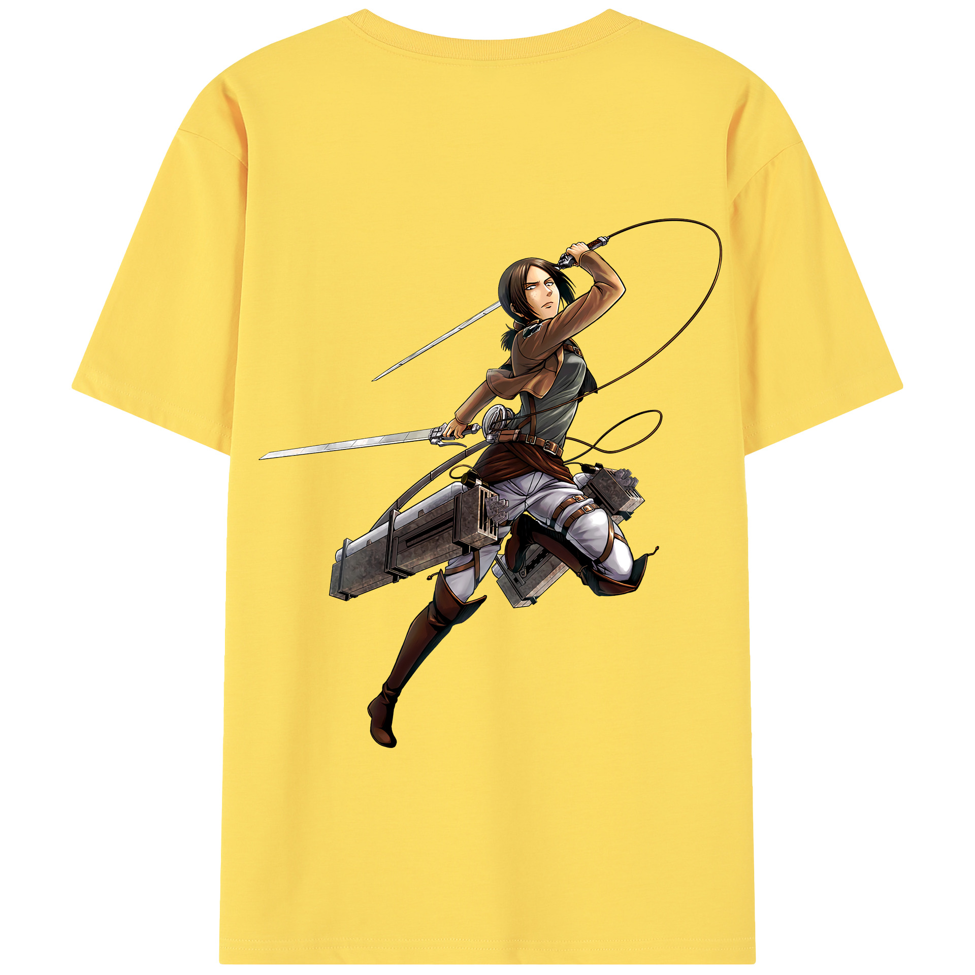 （画像用） 進撃の巨人 Attack on Titan 綿100％半袖Tシャツ（背面プリント）