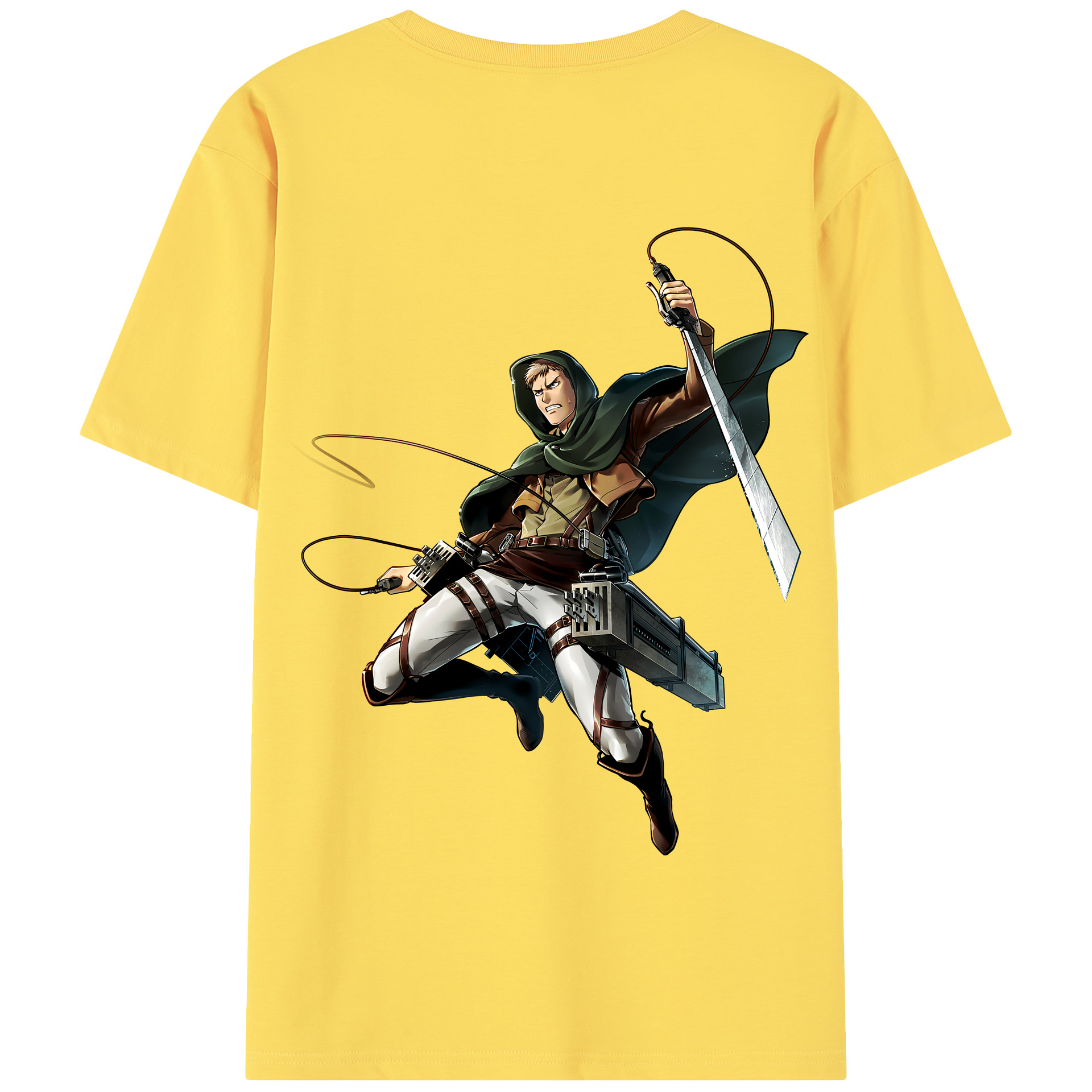 （画像用） 進撃の巨人 Attack on Titan 綿100％半袖Tシャツ（背面プリント）