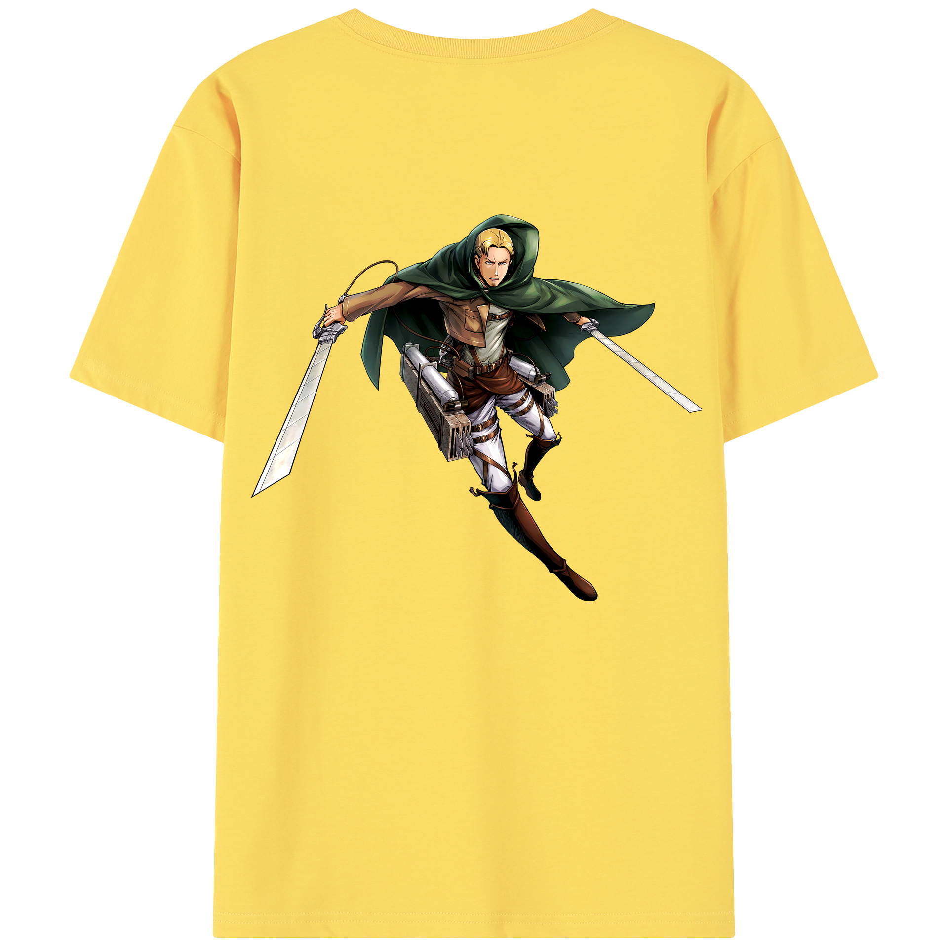 （画像用） 進撃の巨人 Attack on Titan 綿100％半袖Tシャツ（背面プリント）