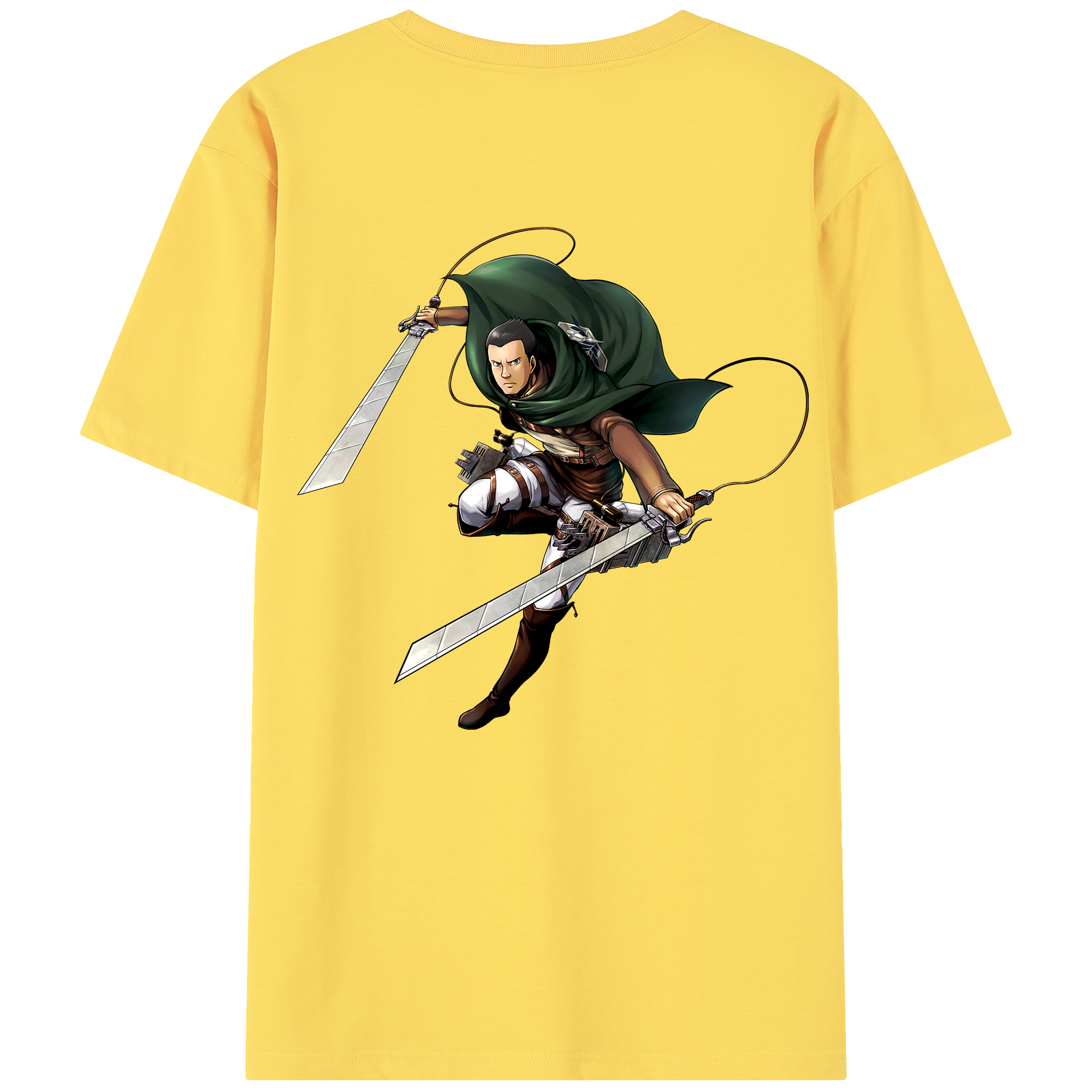 （画像用） 進撃の巨人 Attack on Titan 綿100％半袖Tシャツ（背面プリント）