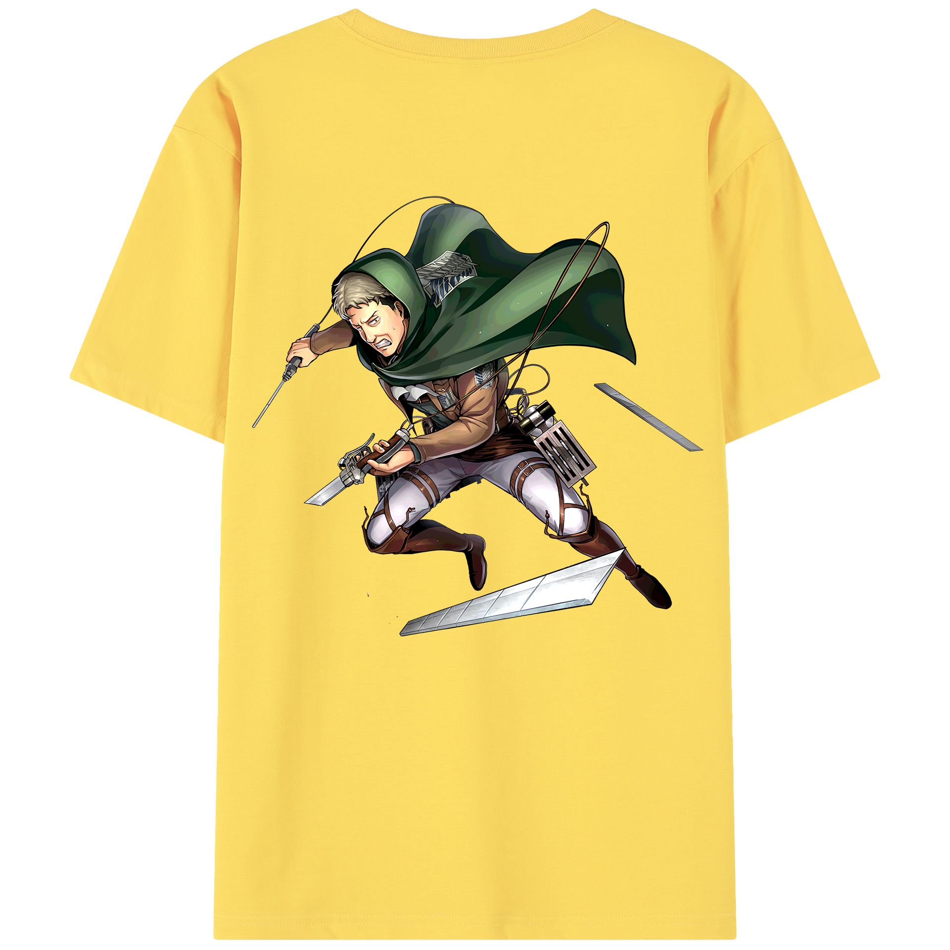 （画像用） 進撃の巨人 Attack on Titan 綿100％半袖Tシャツ（背面プリント）