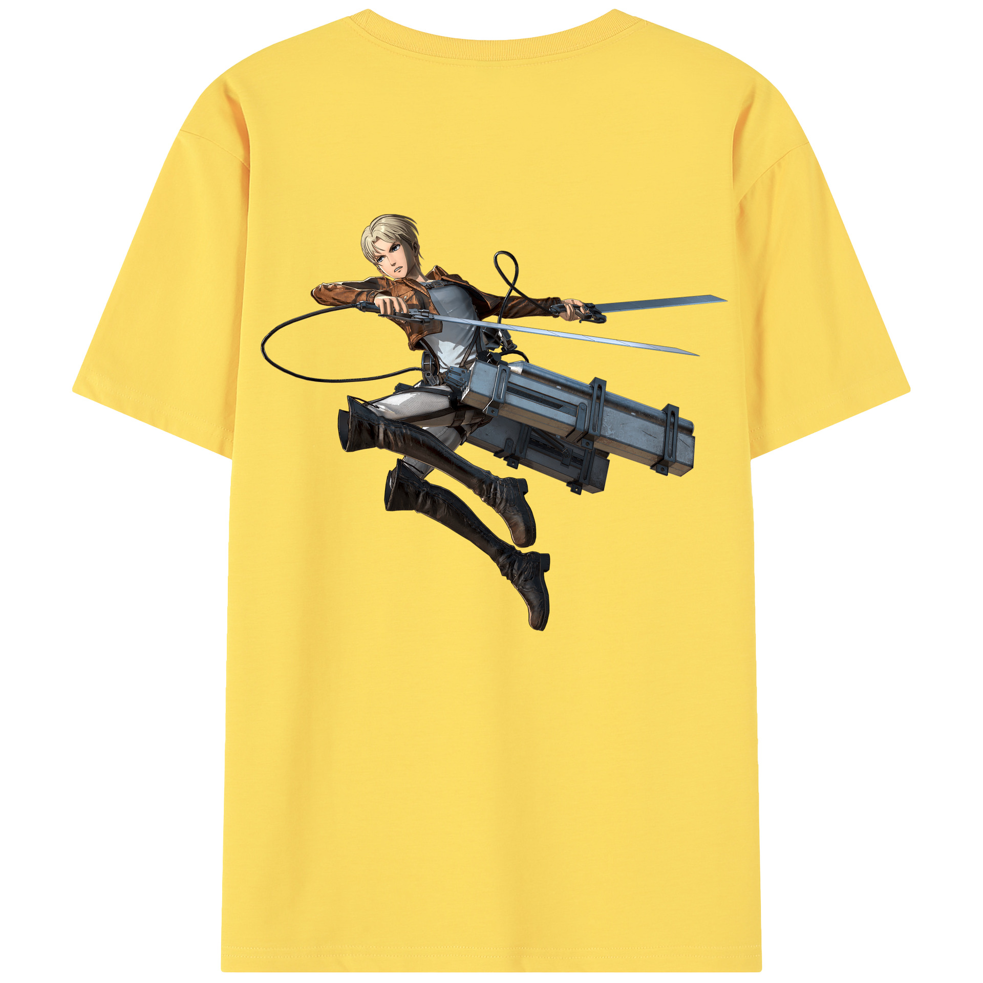 （画像用） 進撃の巨人 Attack on Titan 綿100％半袖Tシャツ（背面プリント）