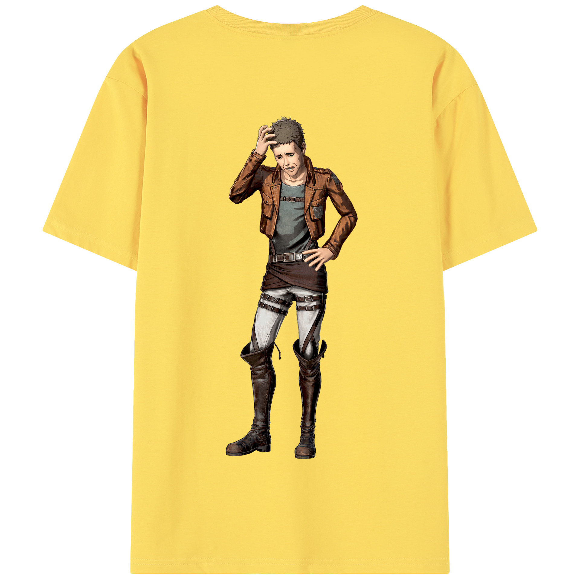 （画像用） 進撃の巨人 Attack on Titan 綿100％半袖Tシャツ（背面プリント）
